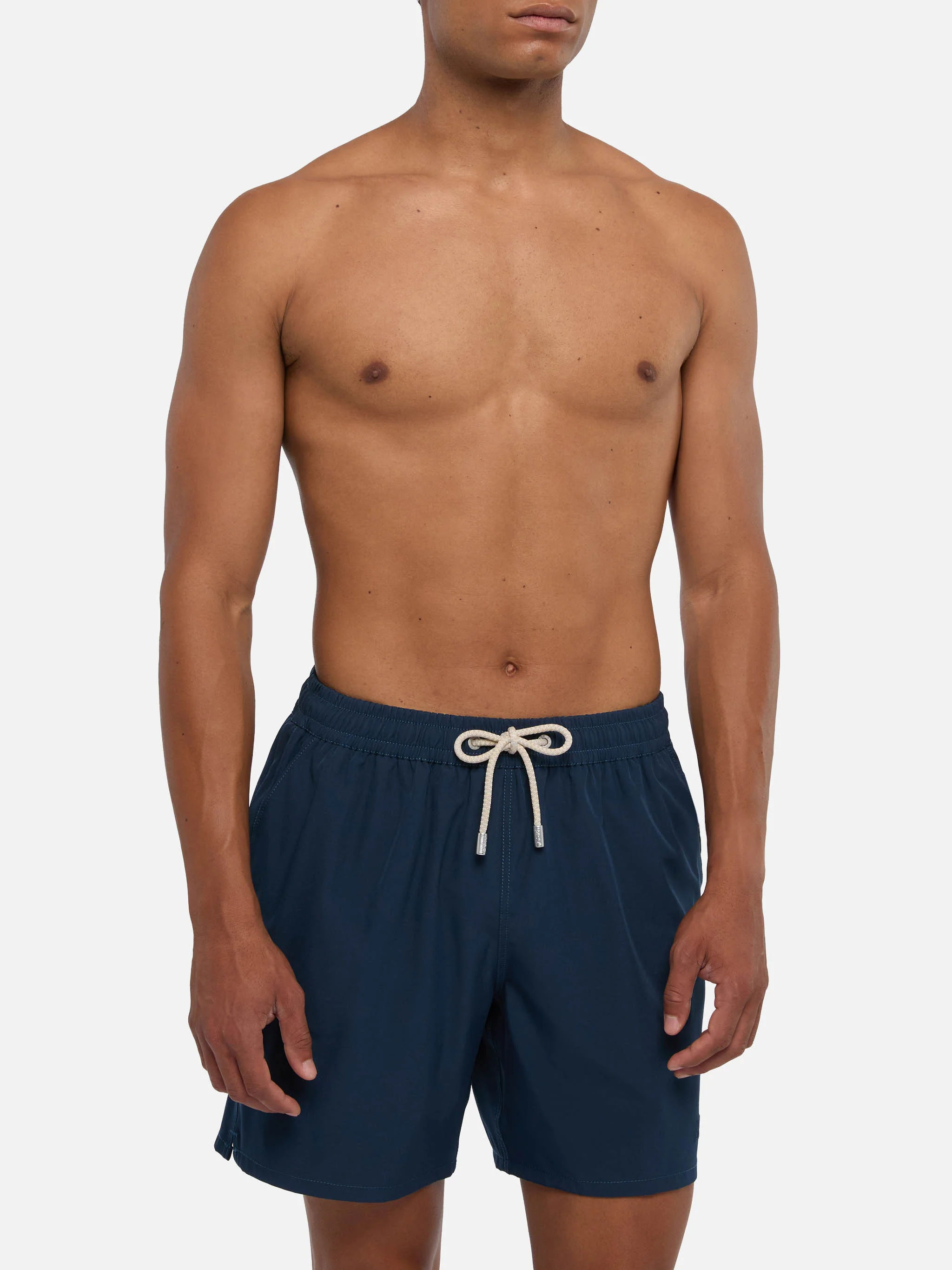 Navy blue Comfort swim shorts  with St. Barth embroidery - Image 3