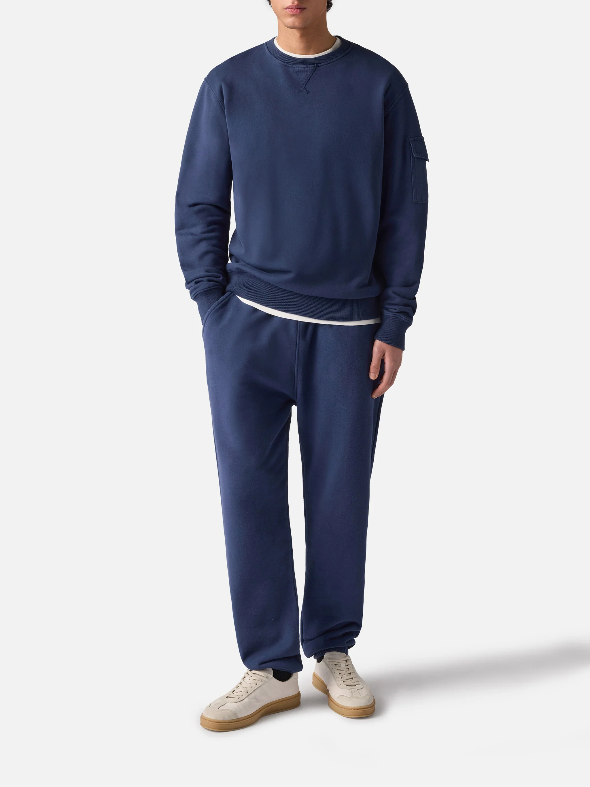 Navy blue cotton jogger pants Bolt - Image 2