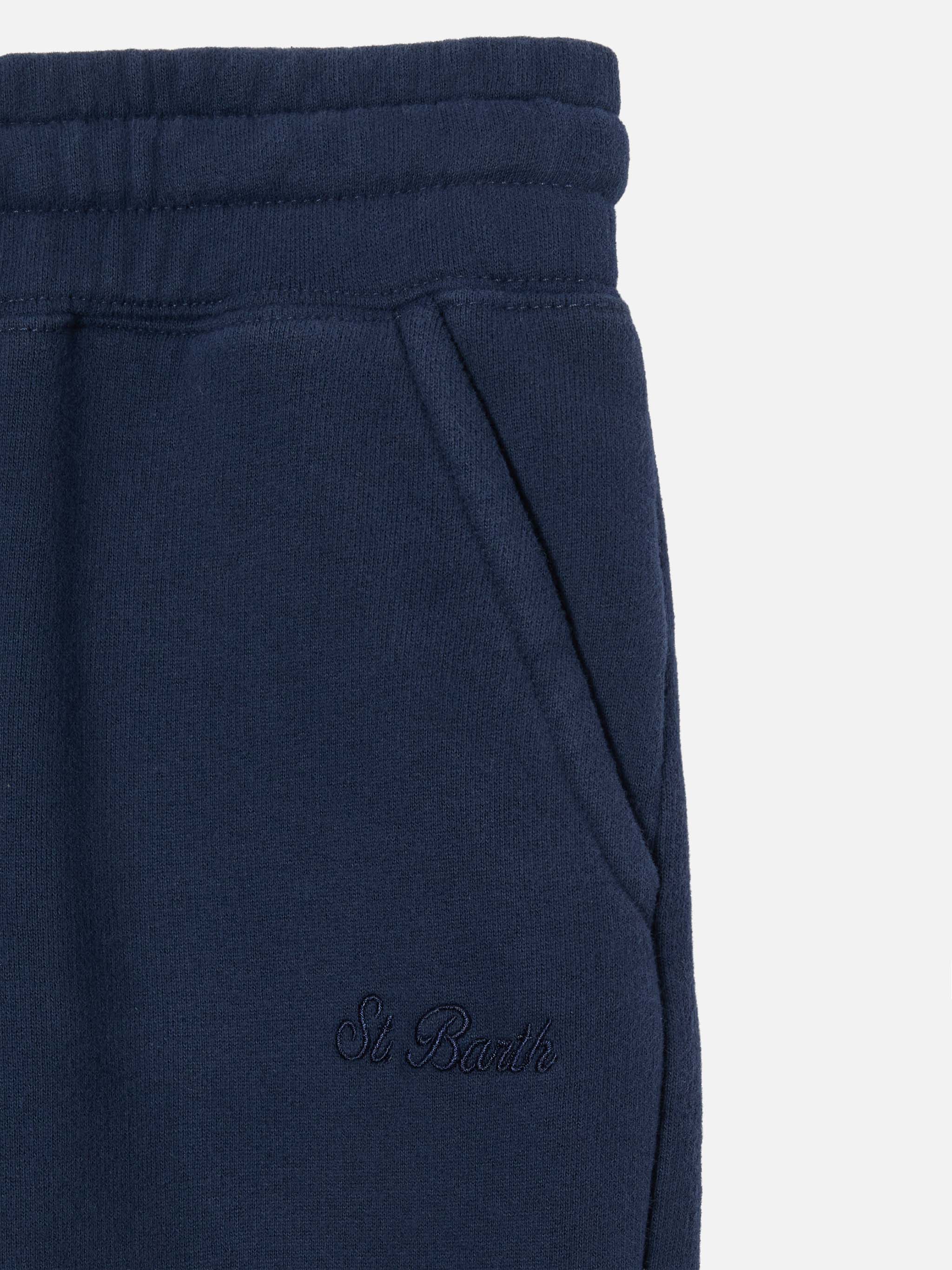 Navy blue cotton track pants Bolt Jr - Image 3