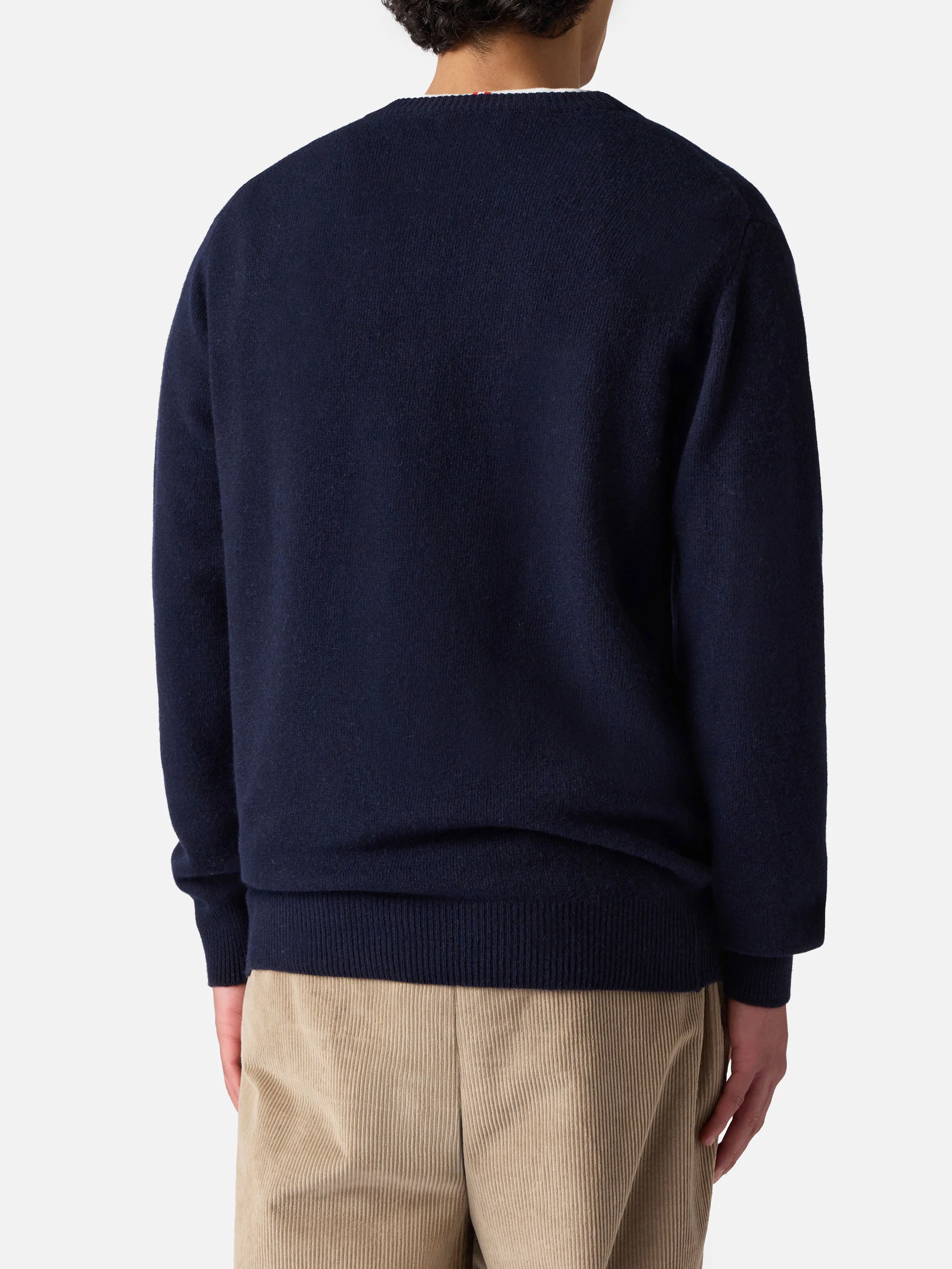 Navy blue crewneck Heron with Apres ski embroidery - Image 3