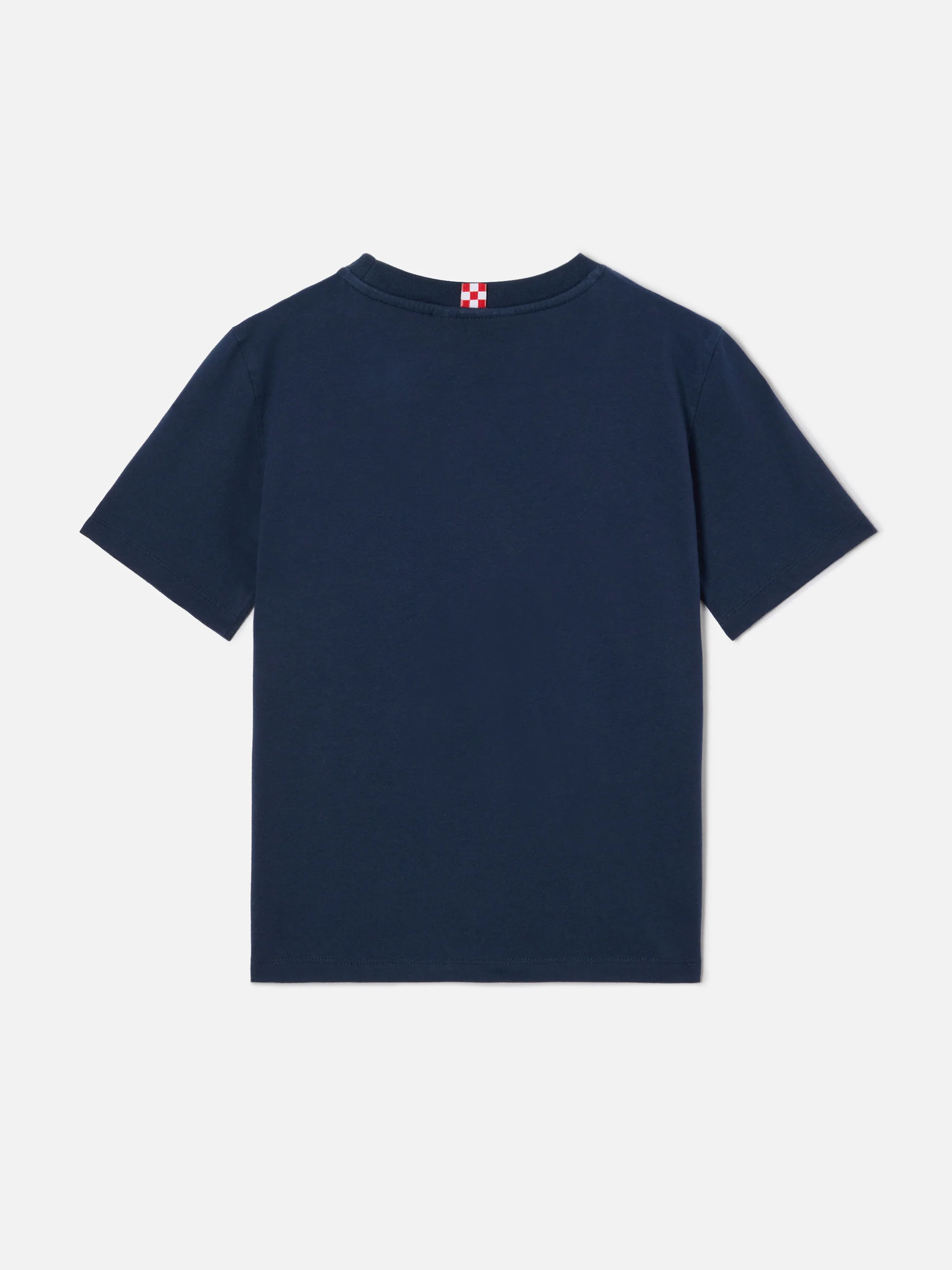 Navy blue Dover Jr t-shirt in pure cotton with embroidered logo - Image 3
