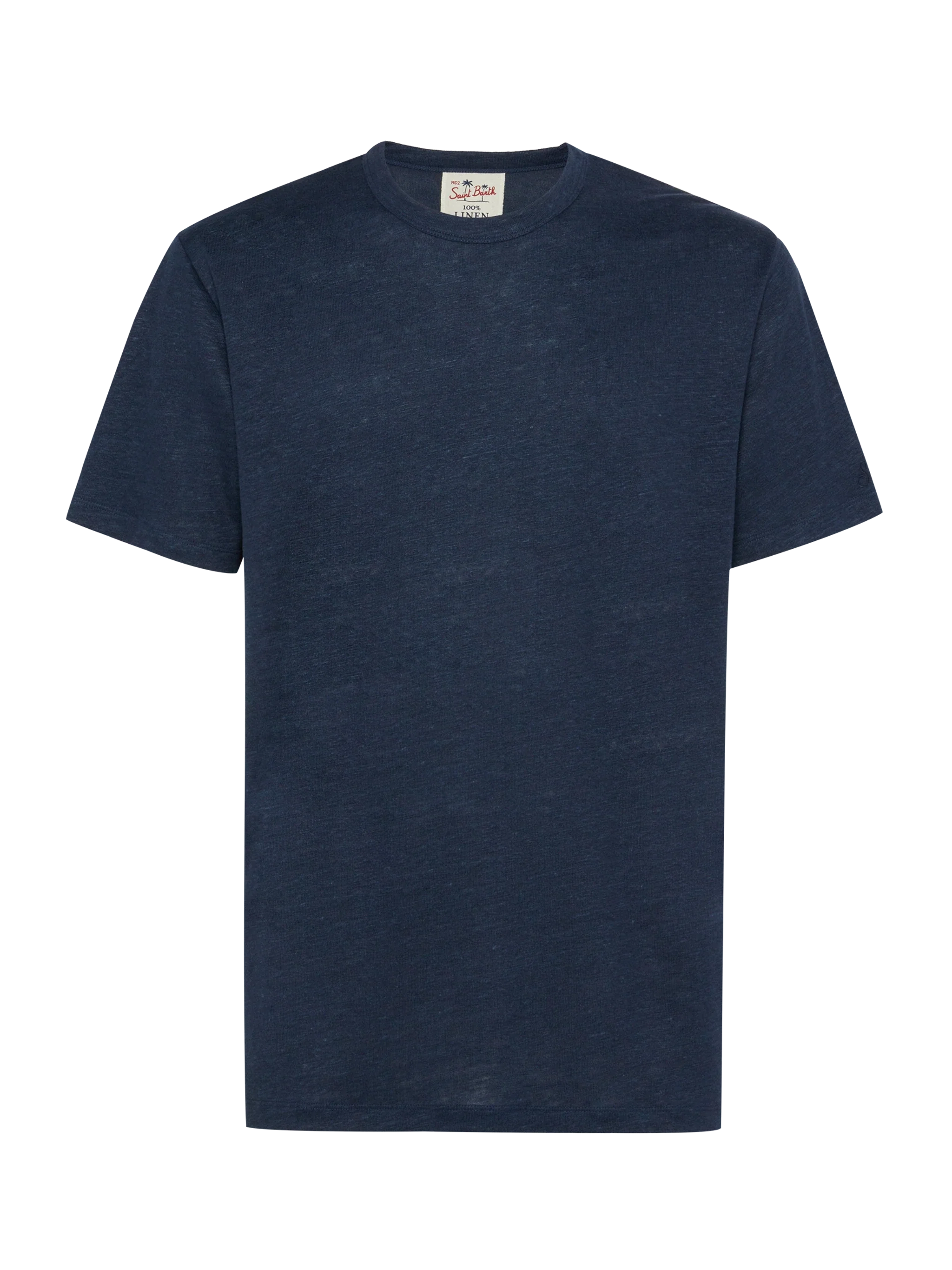 Navy blue linen jersey t-shirt Ecstasea