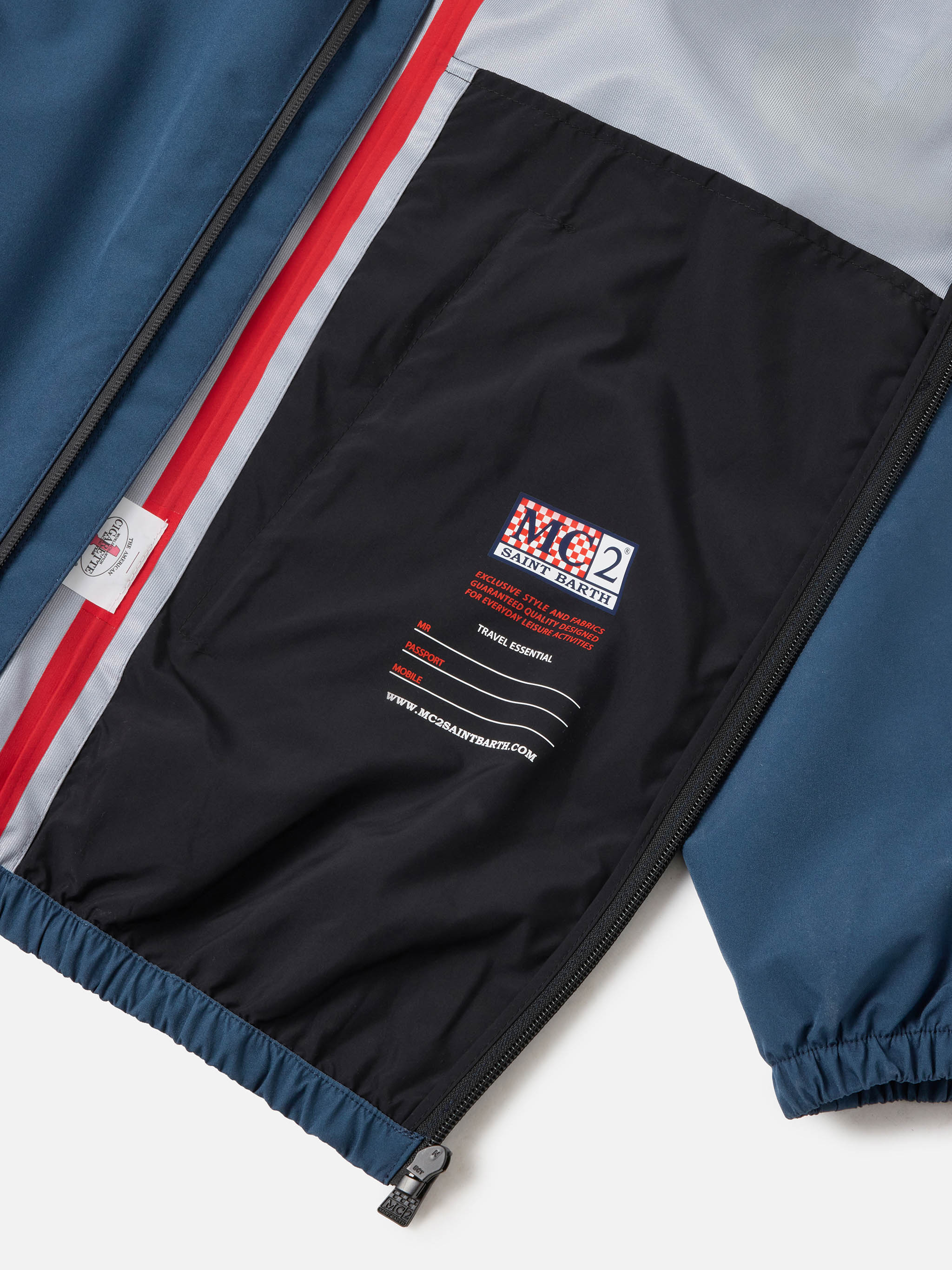 Navy blue Pilot technical jacket with Cigarette print | Special Edition - Image 6