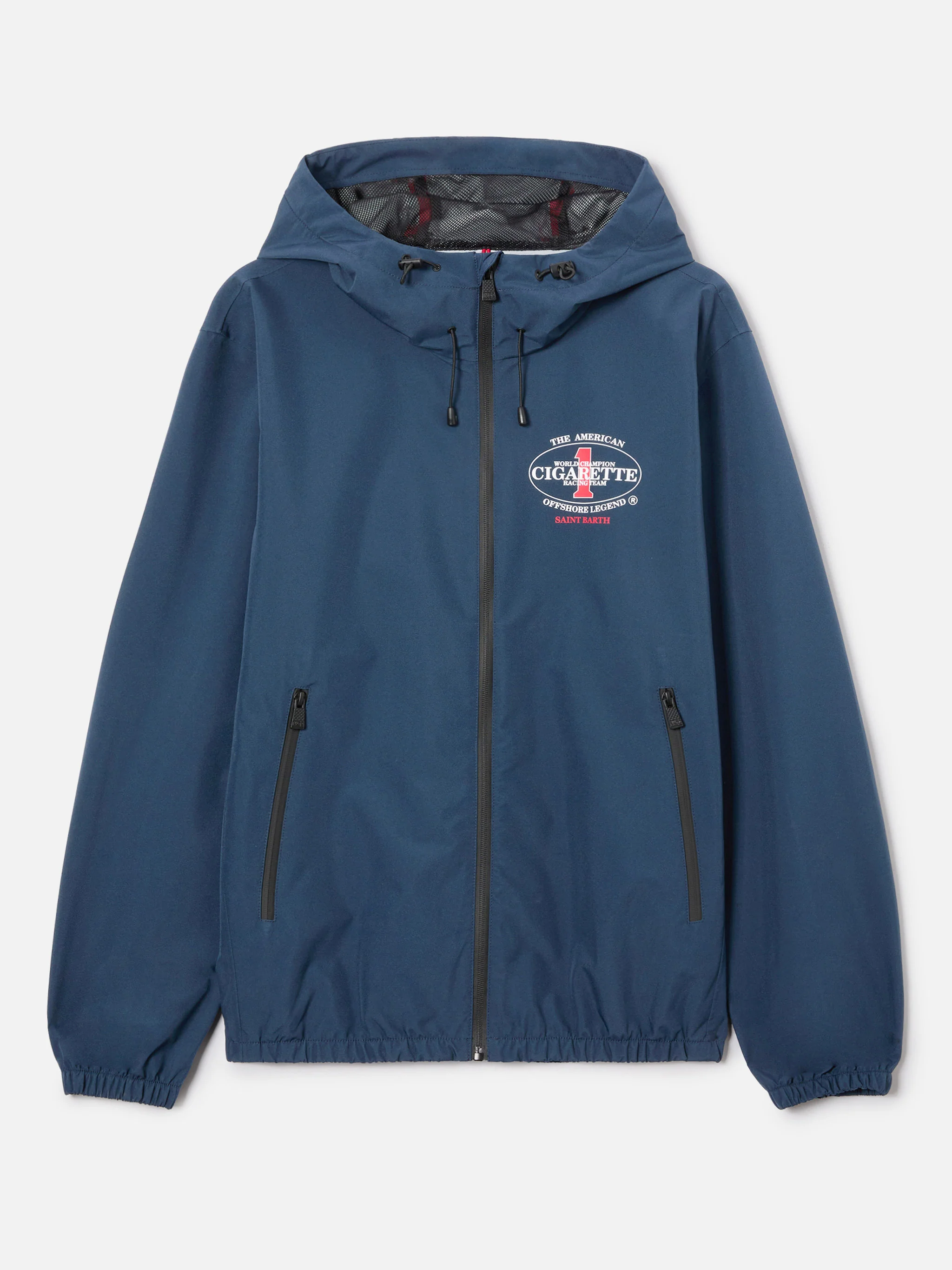 Navy blue Pilot technical jacket with Cigarette print | Special Edition - Image 8