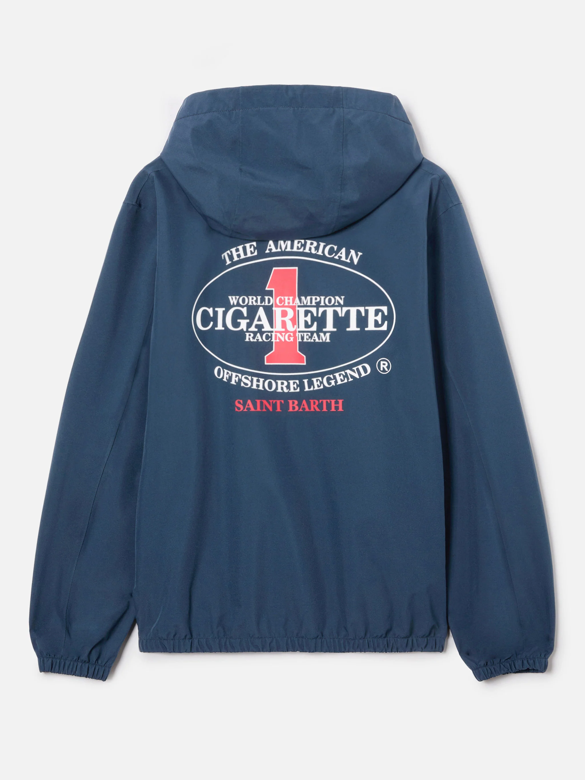 Navy blue Pilot technical jacket with Cigarette print | Special Edition - Image 9