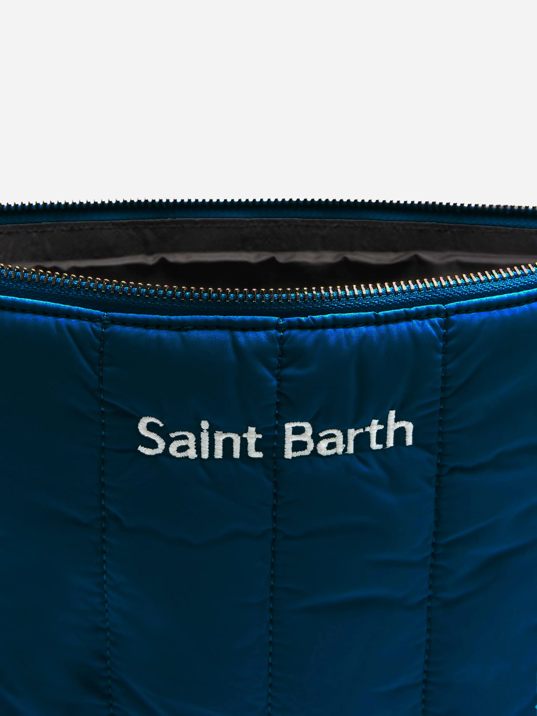 Navy blue quilted Puffer Pochette - Image 4