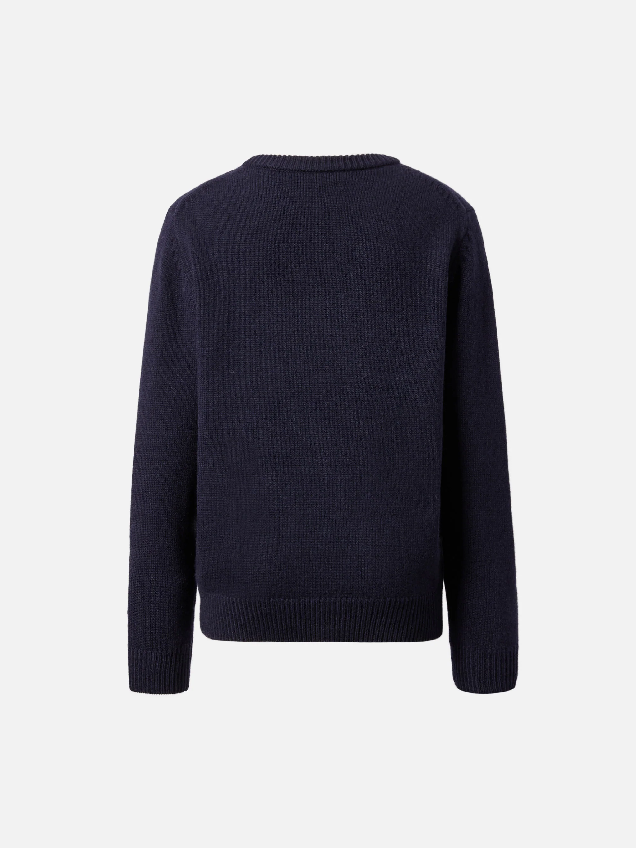 Navy blue sweater Douglas with Tutto la mamma jacquard - Image 4