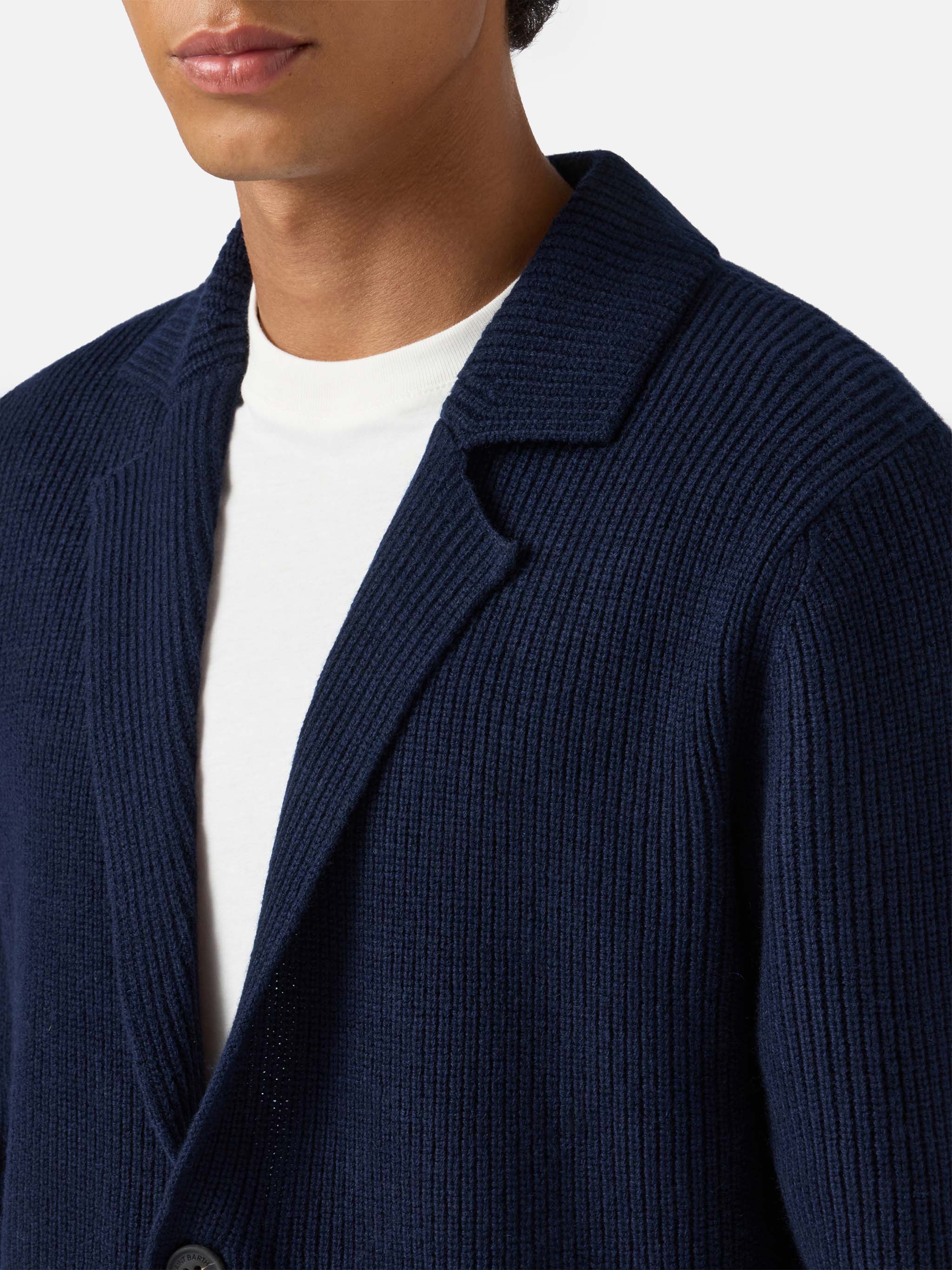Navy blue pure-wool blazer Eaton - Image 2