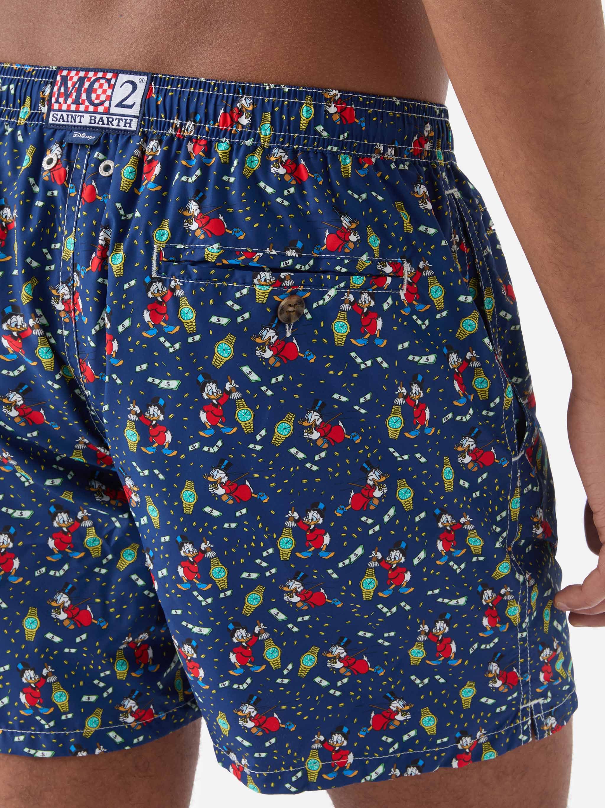 Navy Lighting Micro swim shorts with McDuck and watches print | Special Edition - Image 6