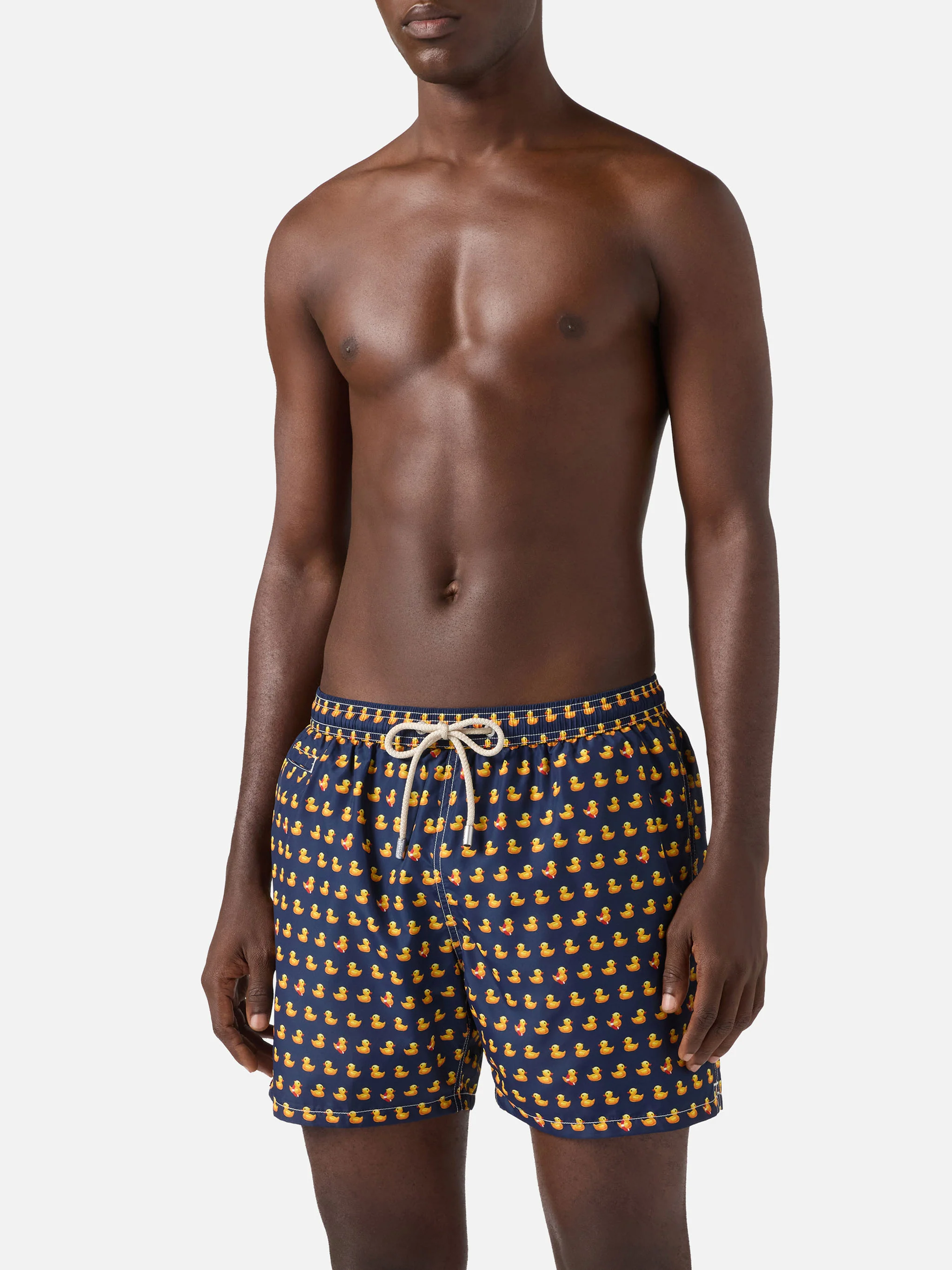 Navy Lighting Micro swim shorts with rubber duck all-over print - Image 3