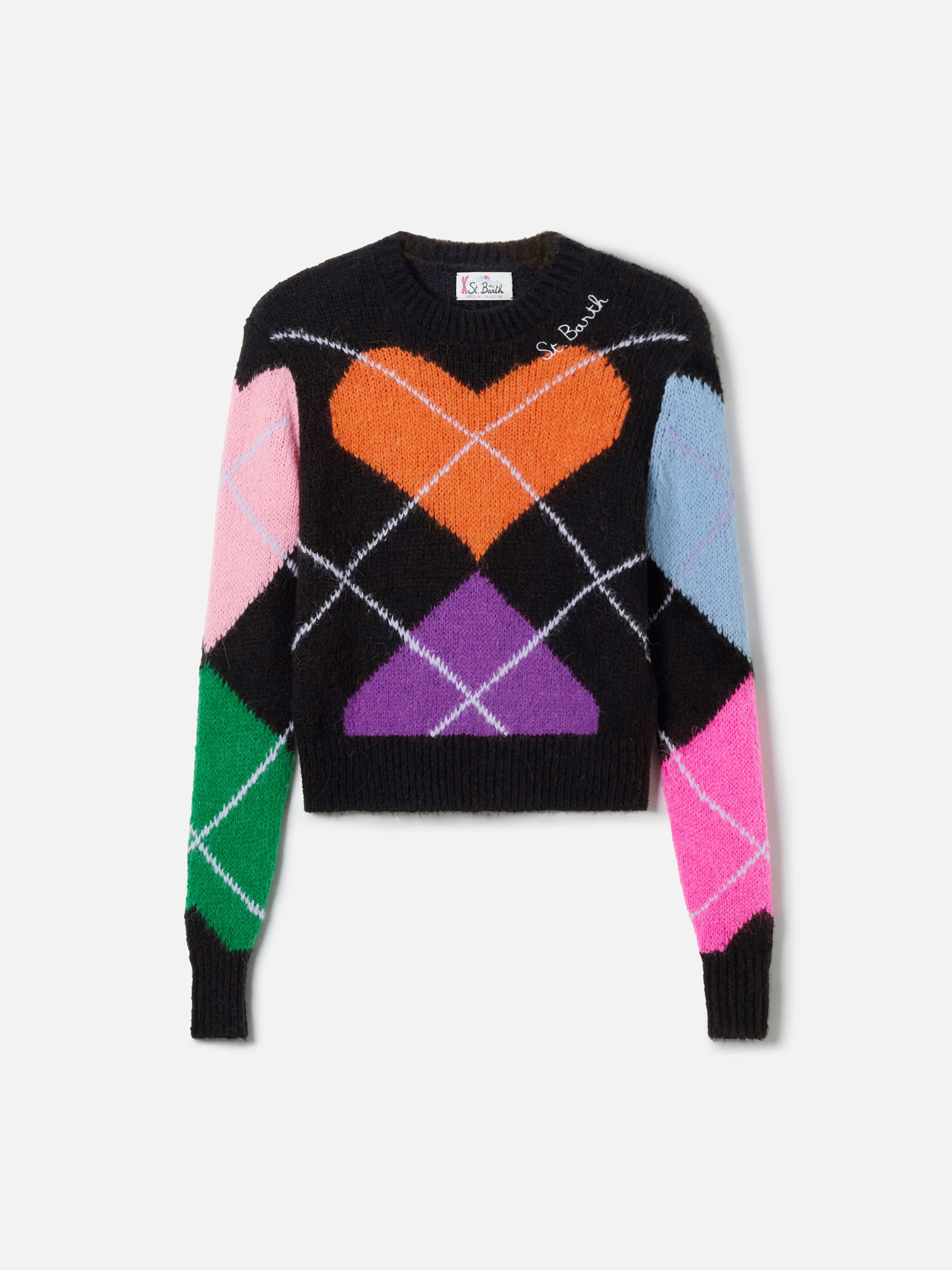 New Queen crewneck crop sweater with hearts - Image 5