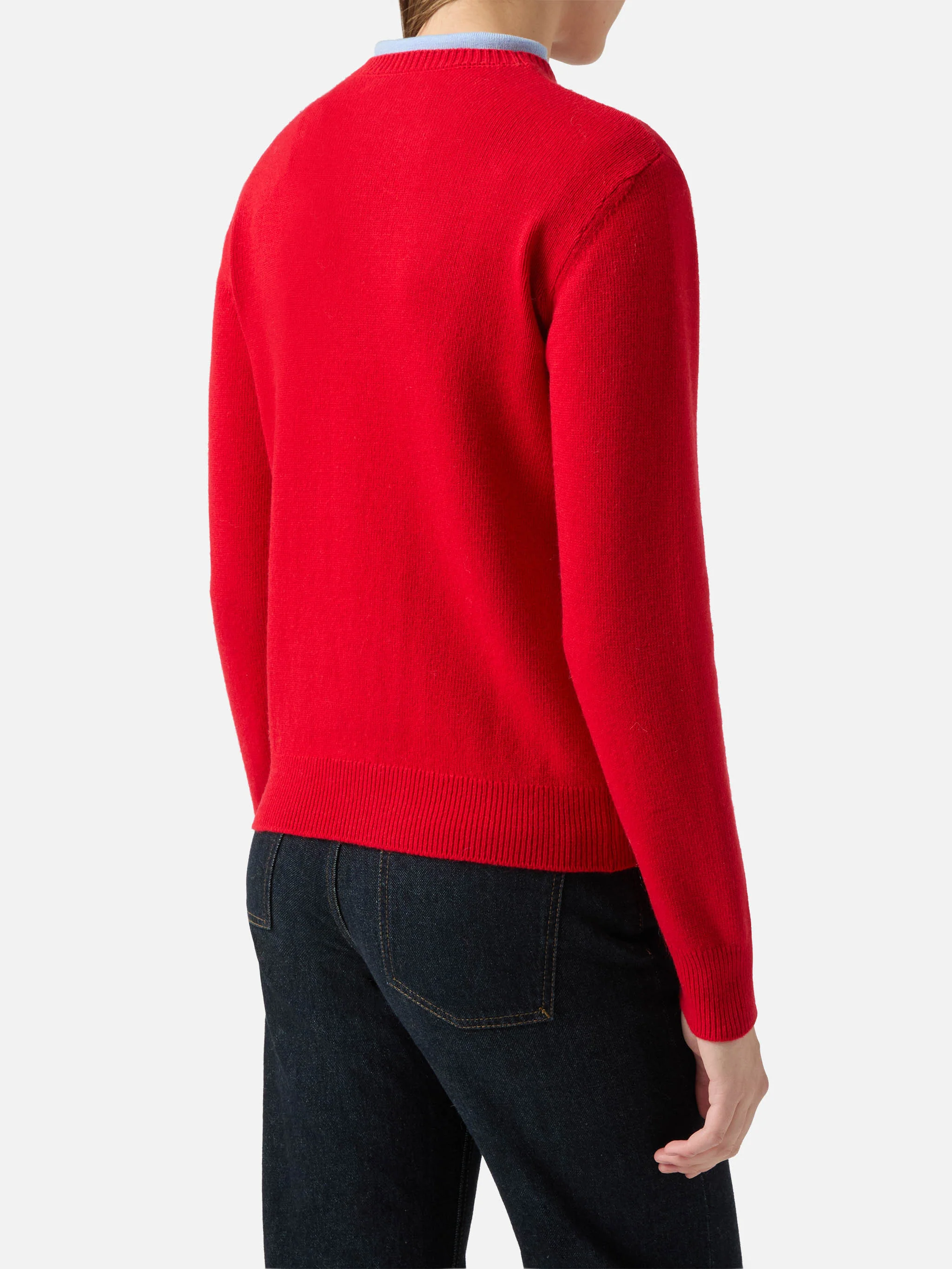 New Queen crewneck with Da lunedì a dieta jacquard - Image 2