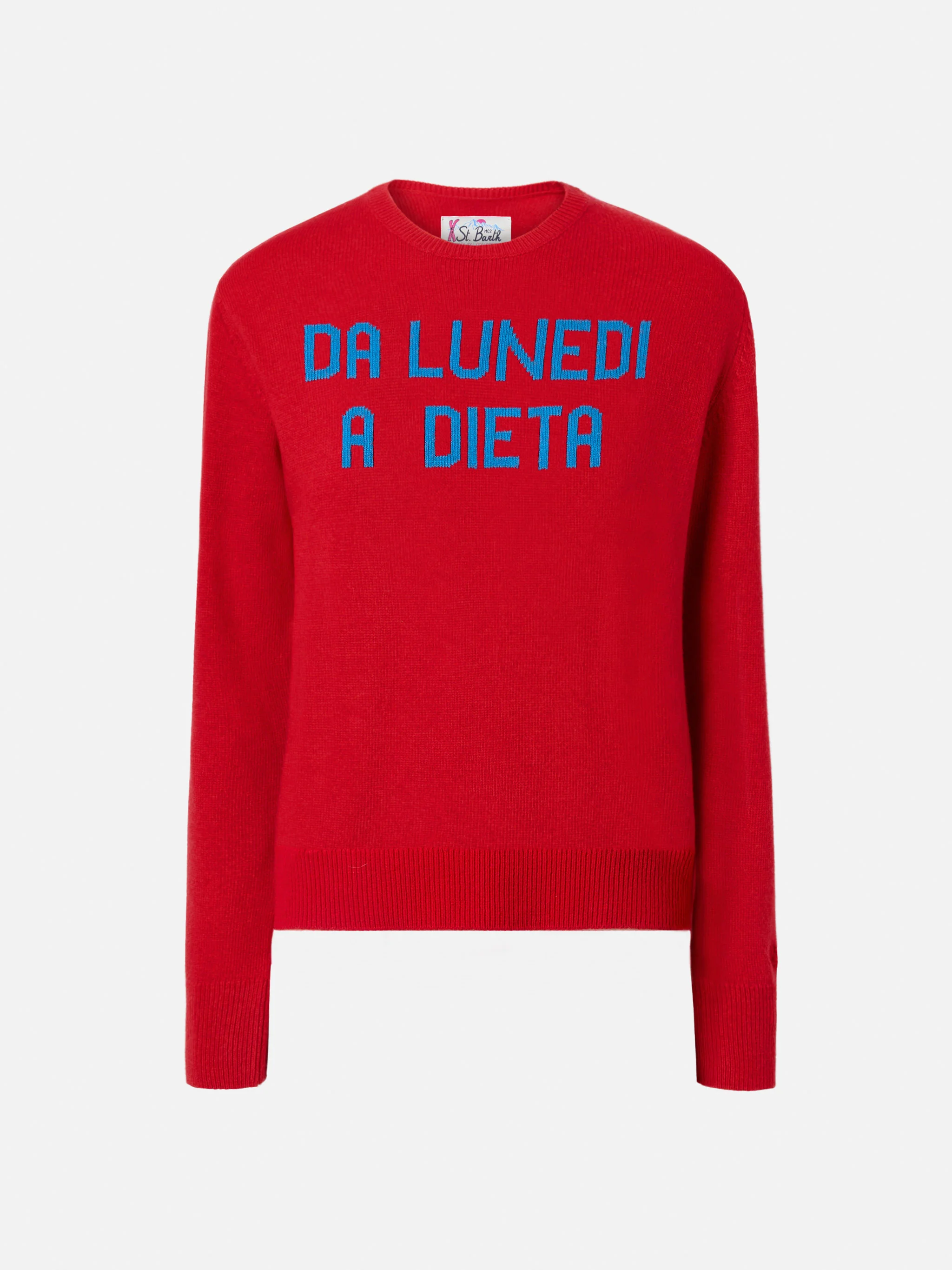 New Queen crewneck with Da lunedì a dieta jacquard - Image 5