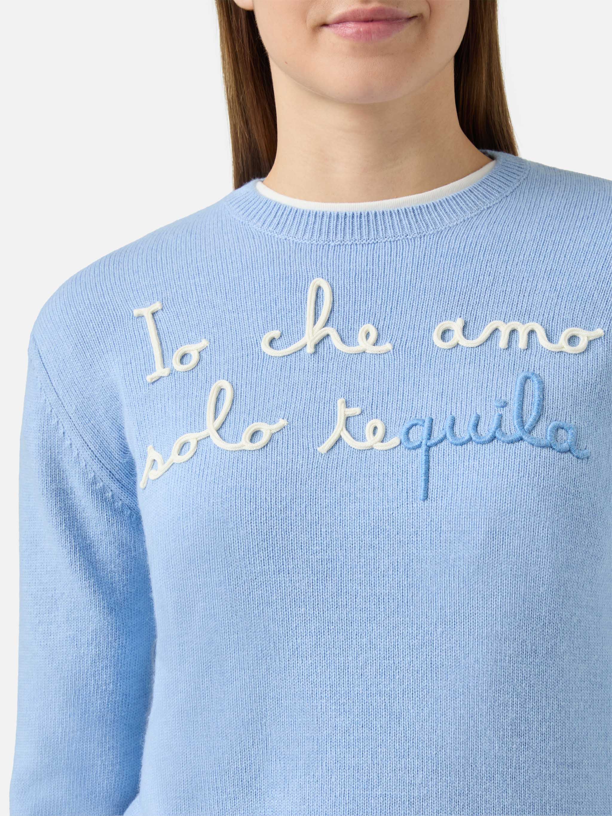 New Queen crewneck with Io che amo solo te(quila) embroidery - Image 2