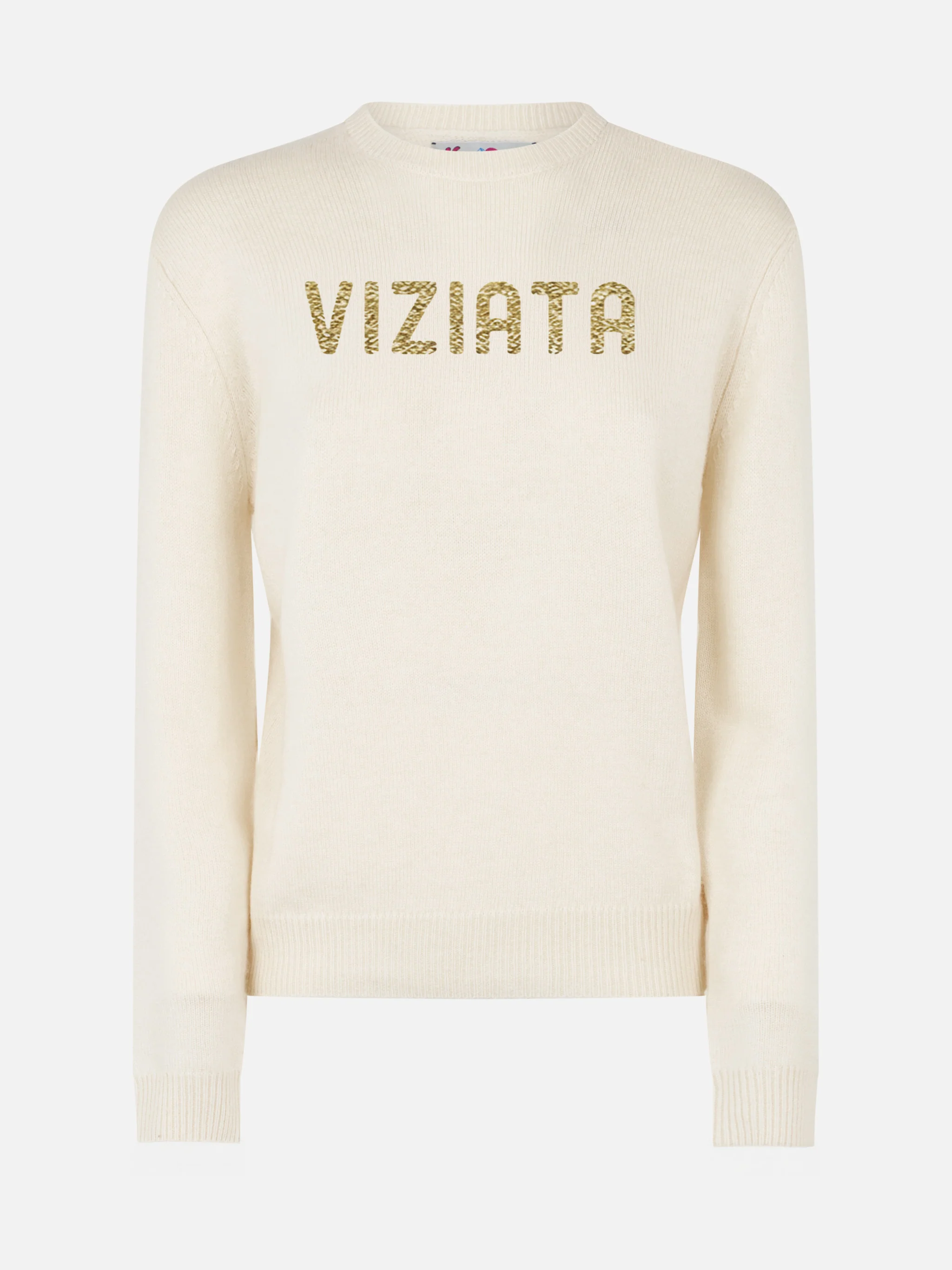 New Queen crewneck with Viziata lurex jacquard - Image 3