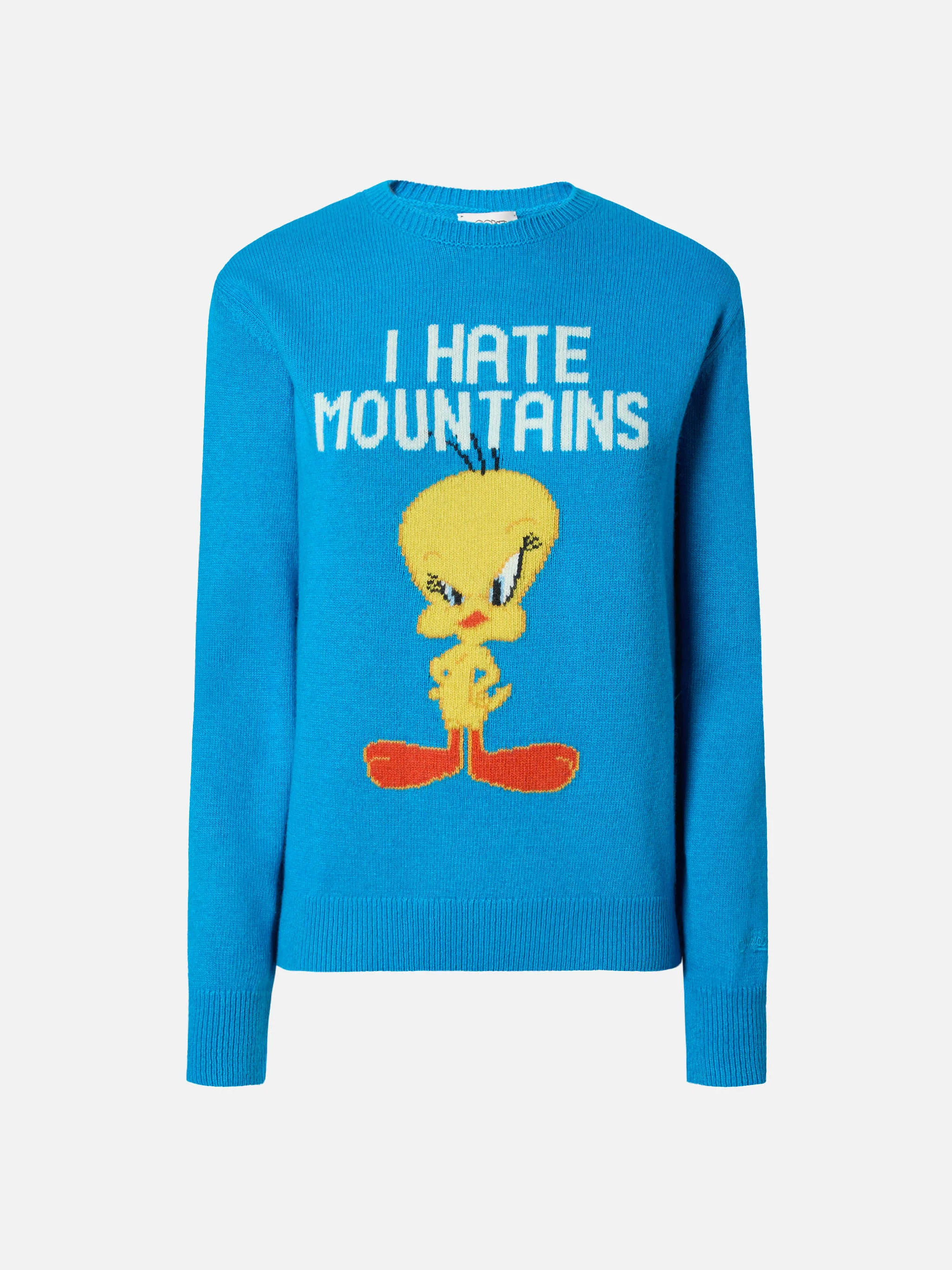 New Queen crewneck in grey with Tweety jacquard | WARNER BROS. SPECIAL EDITION - Image 5
