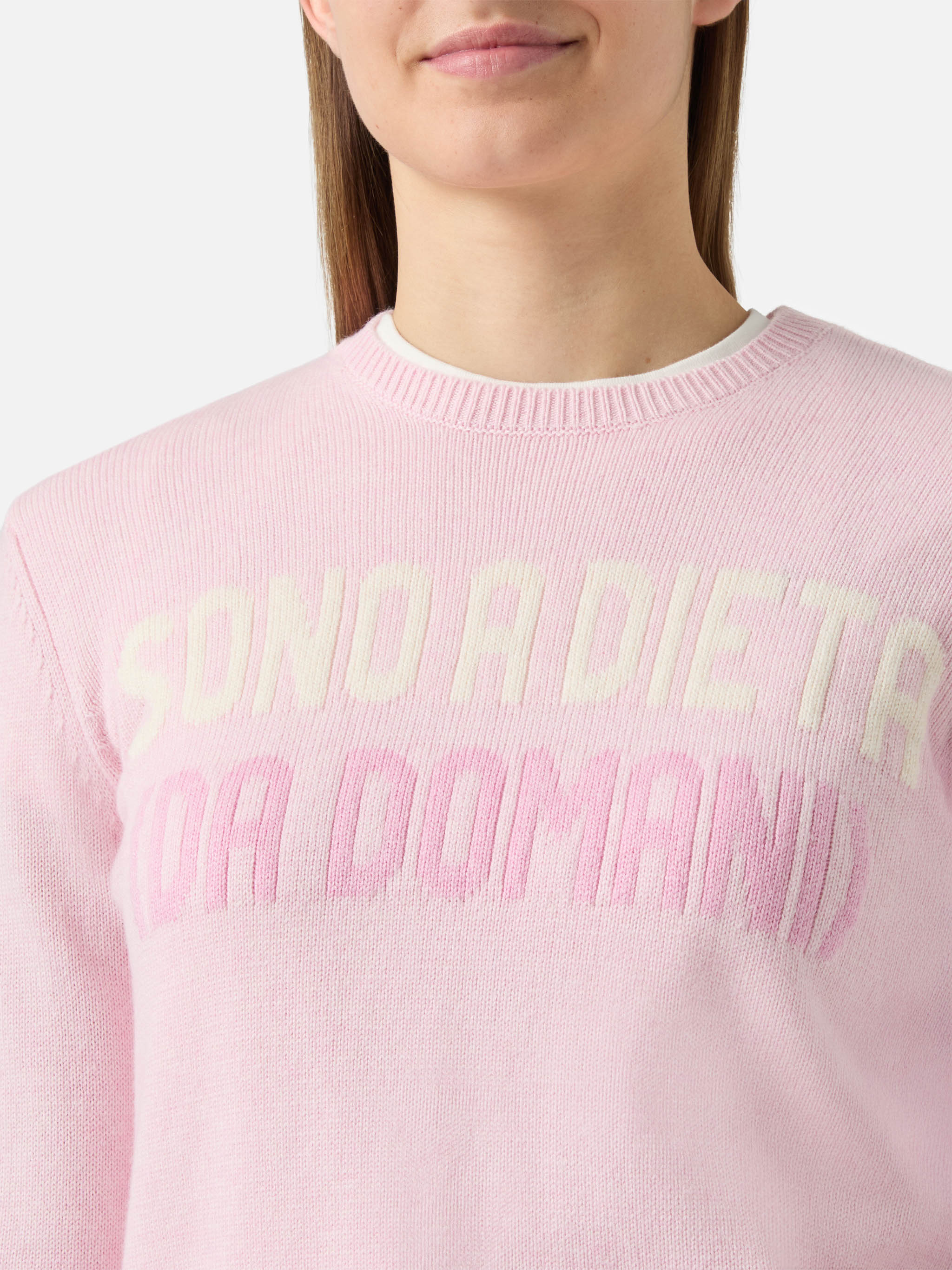 New Queen white sweater Sono a dieta jacquard - Image 2
