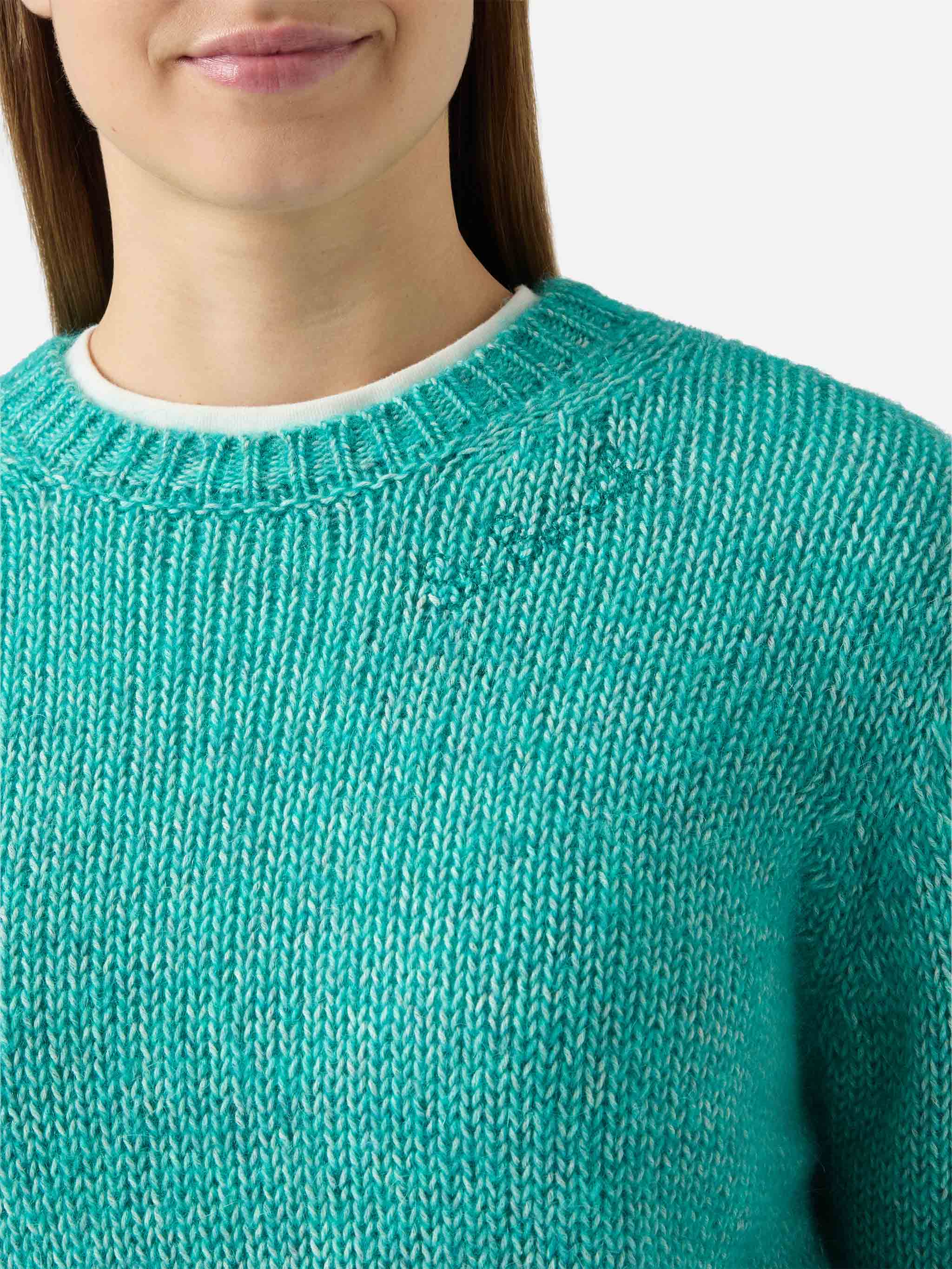 New Queen Crop Soft crewneck with St. Barth embroidery - Image 2