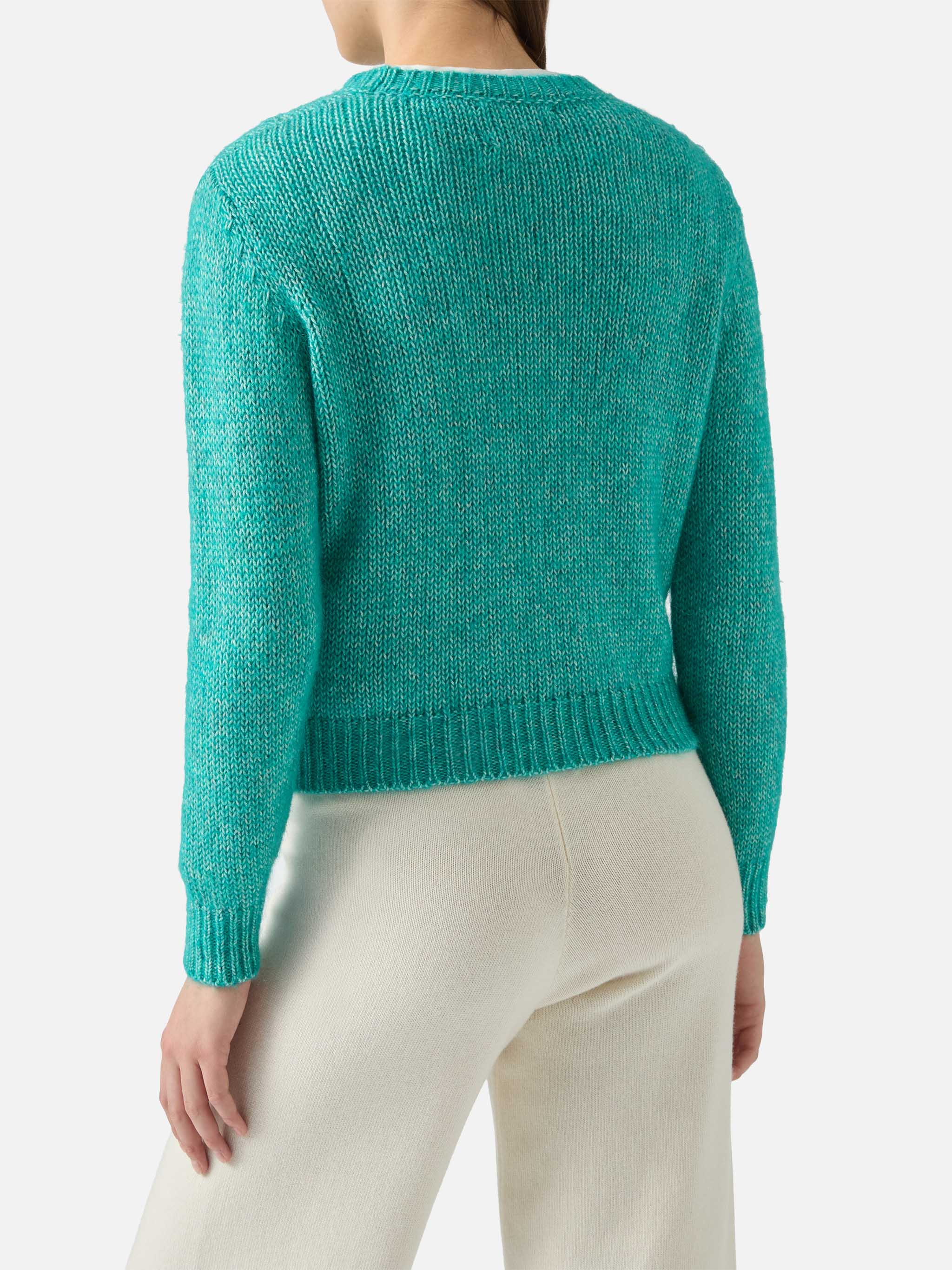 New Queen Crop Soft crewneck with St. Barth embroidery - Image 3