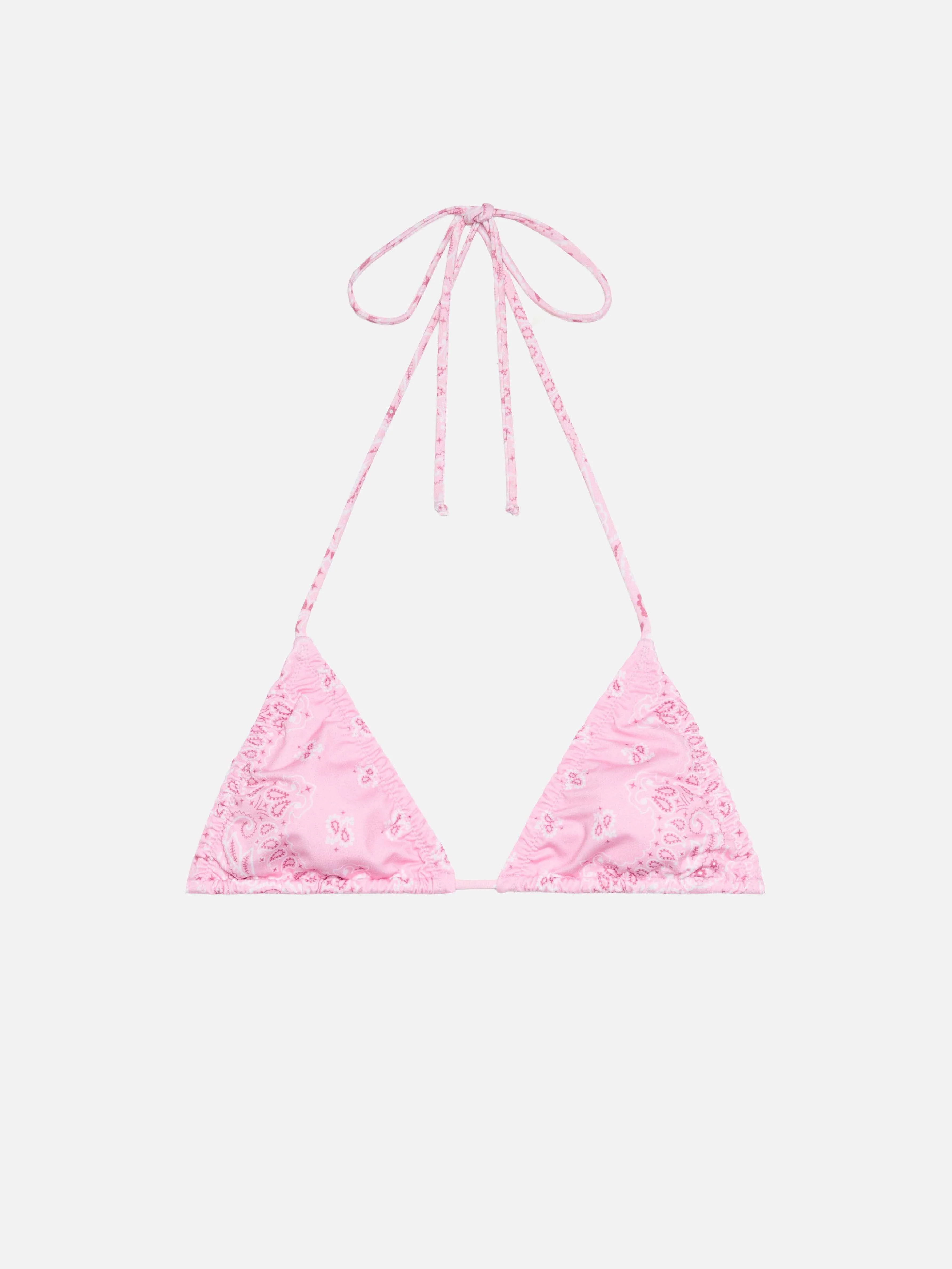 Nilly classic triangle top with bandana print
