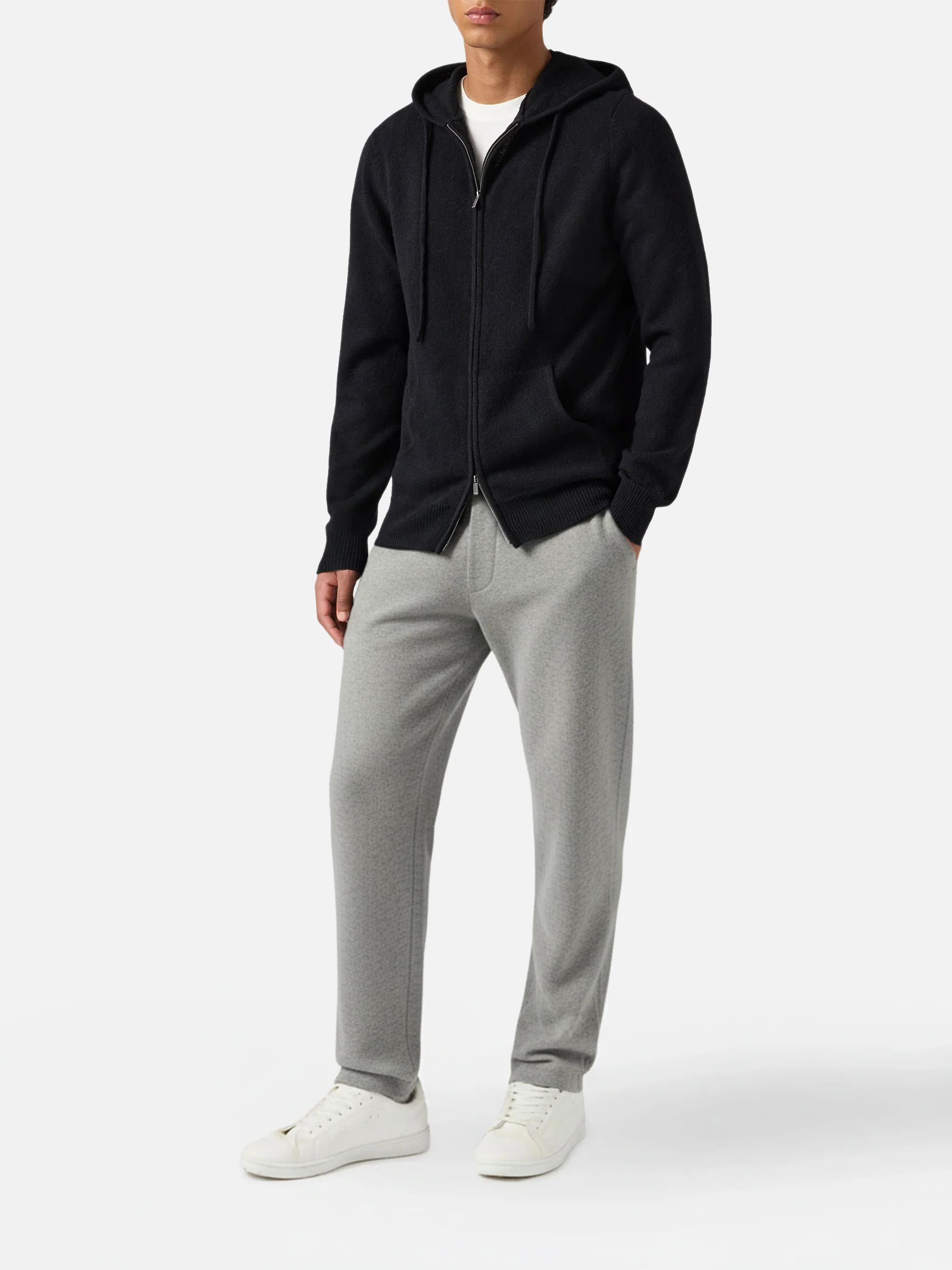 Notting hoodie in 100% lambswool black - Image 3