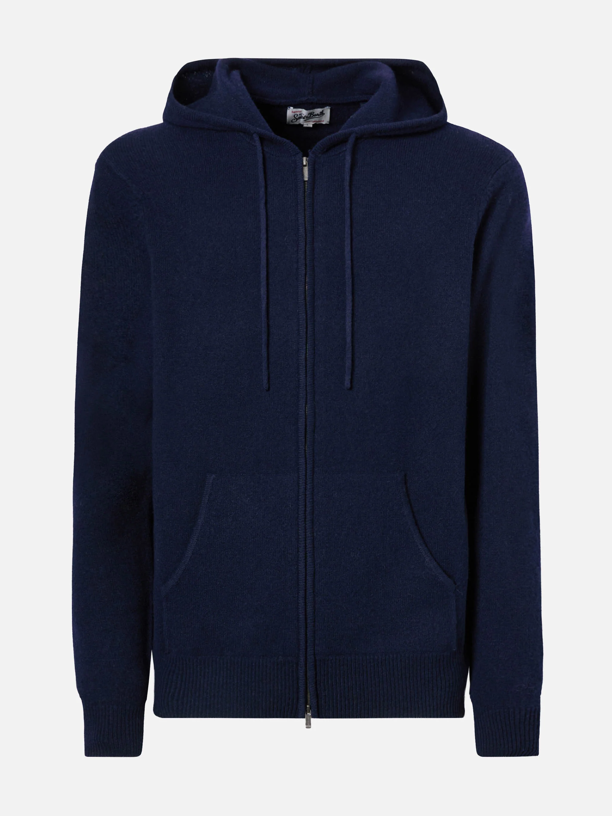 Notting hoodie in 100% lambswool blue navy - Image 5