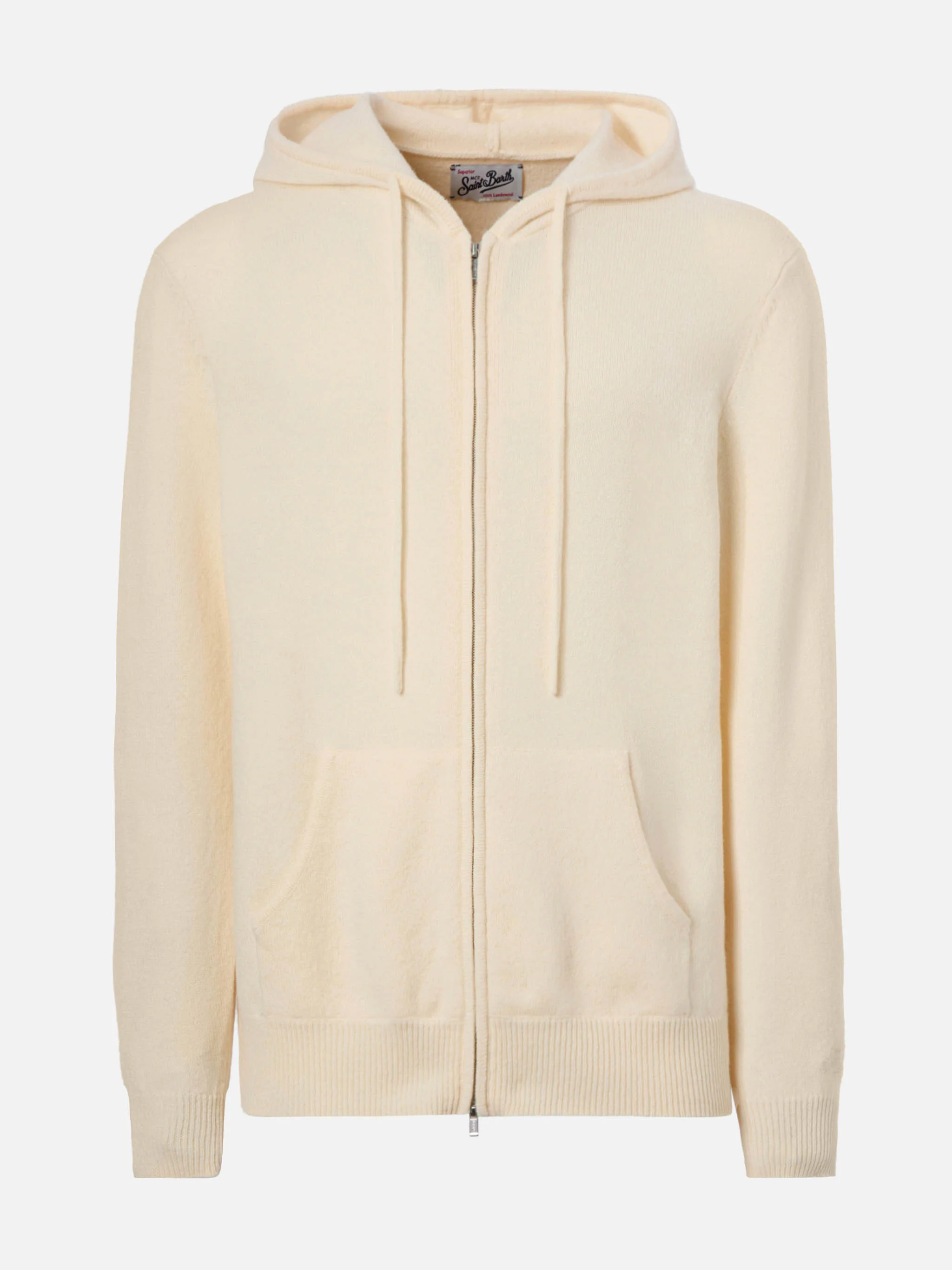 Notting hoodie in 100% lambswool white - Image 5