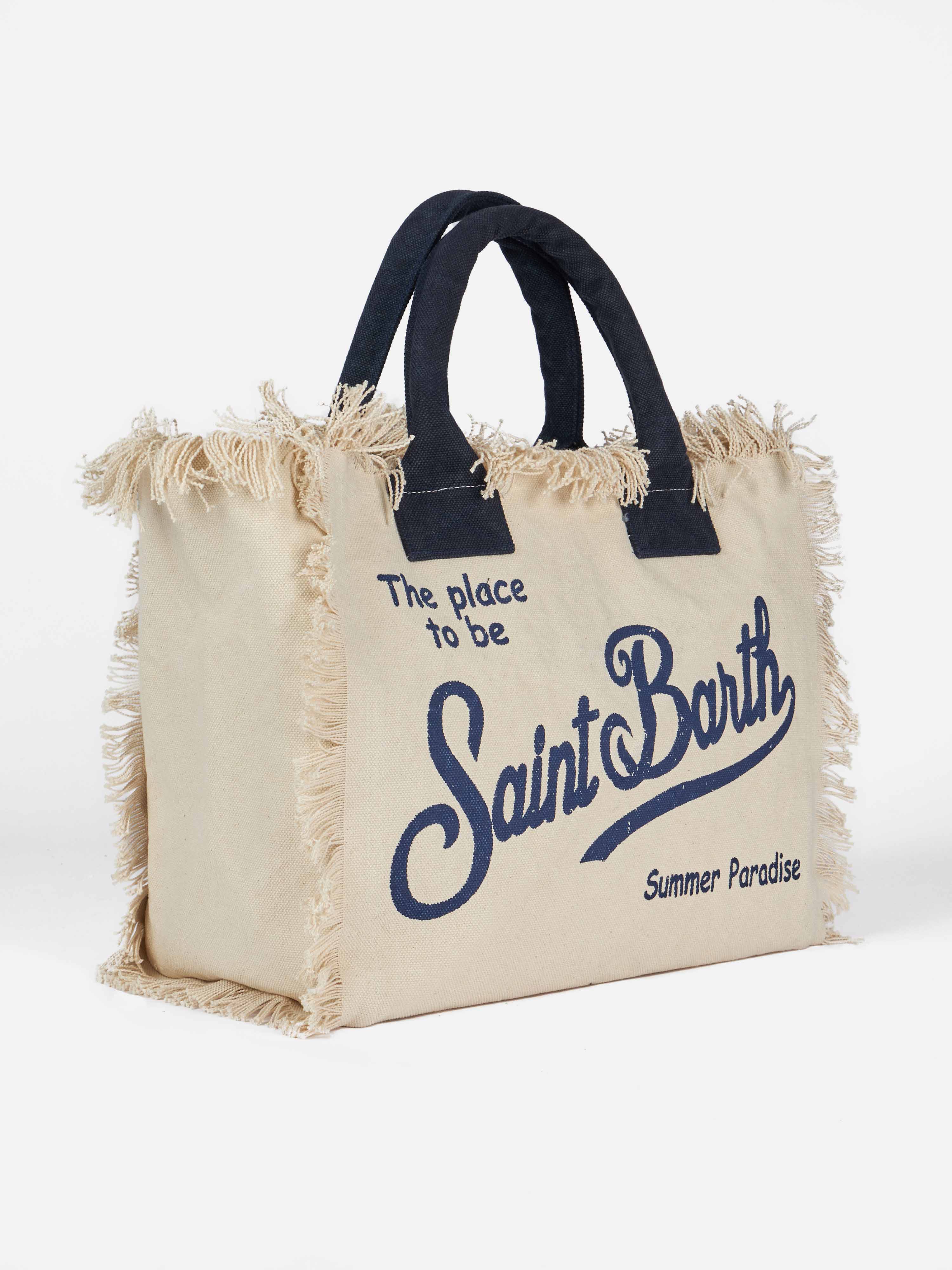 Off-white cotton canvas Vanity tote bag - Image 3