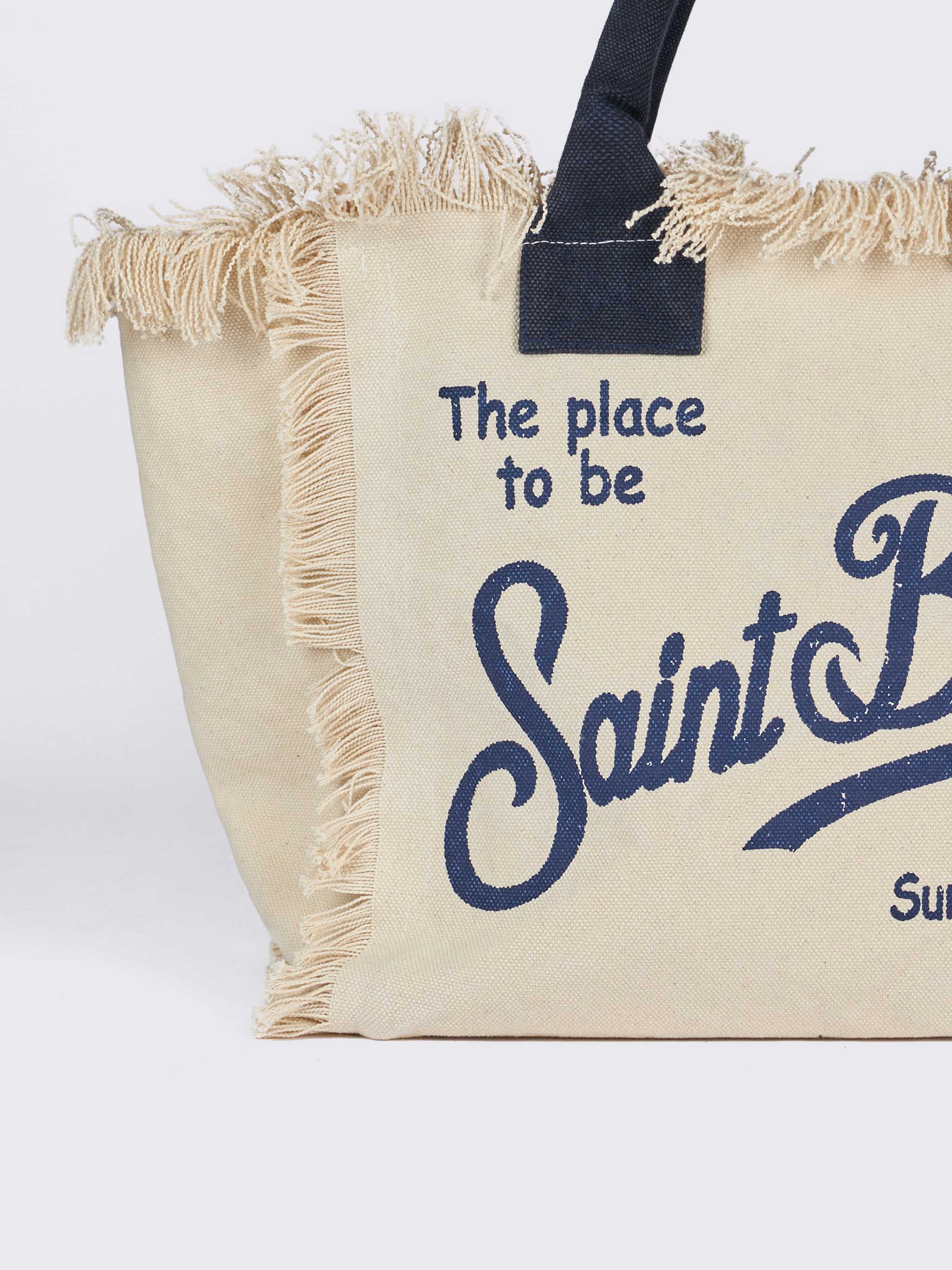 Off-white cotton canvas Vanity tote bag - Image 4