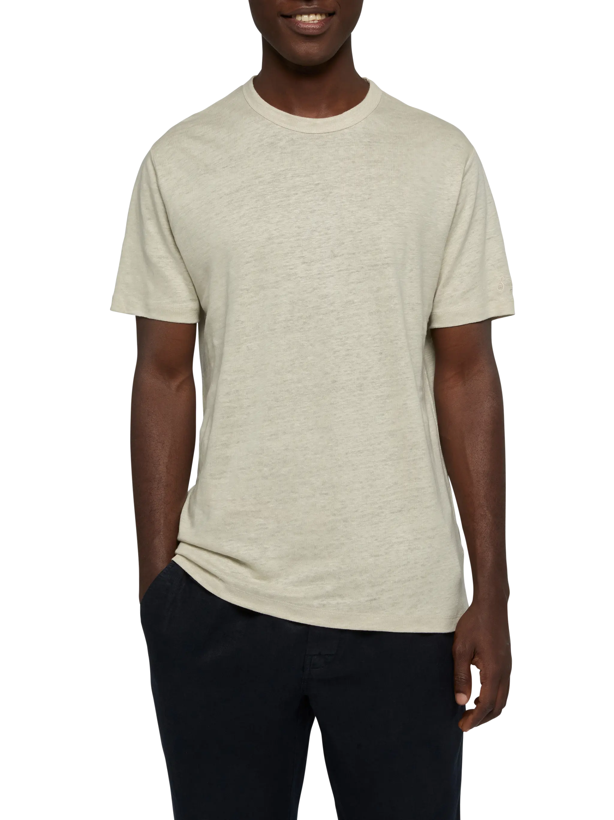 Off-white linen jersey t-shirt Ecstasea - Image 2