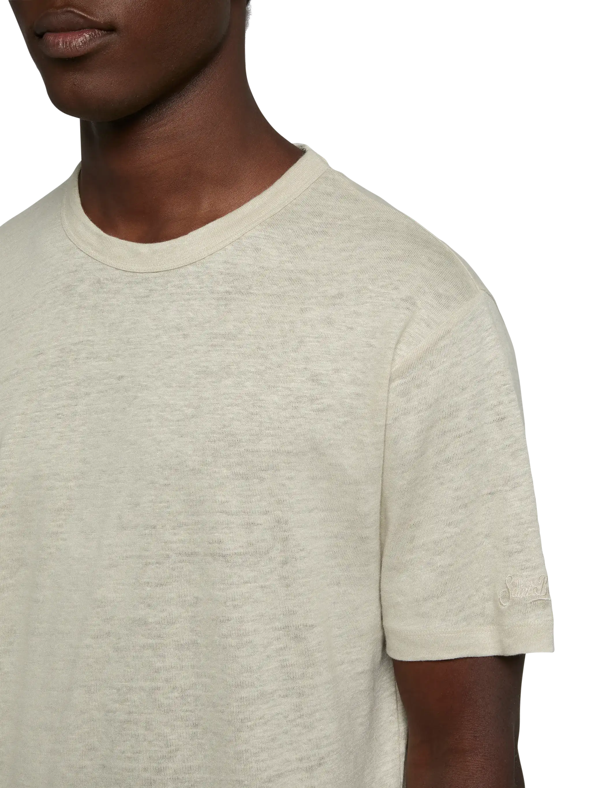 Off-white linen jersey t-shirt Ecstasea - Image 3
