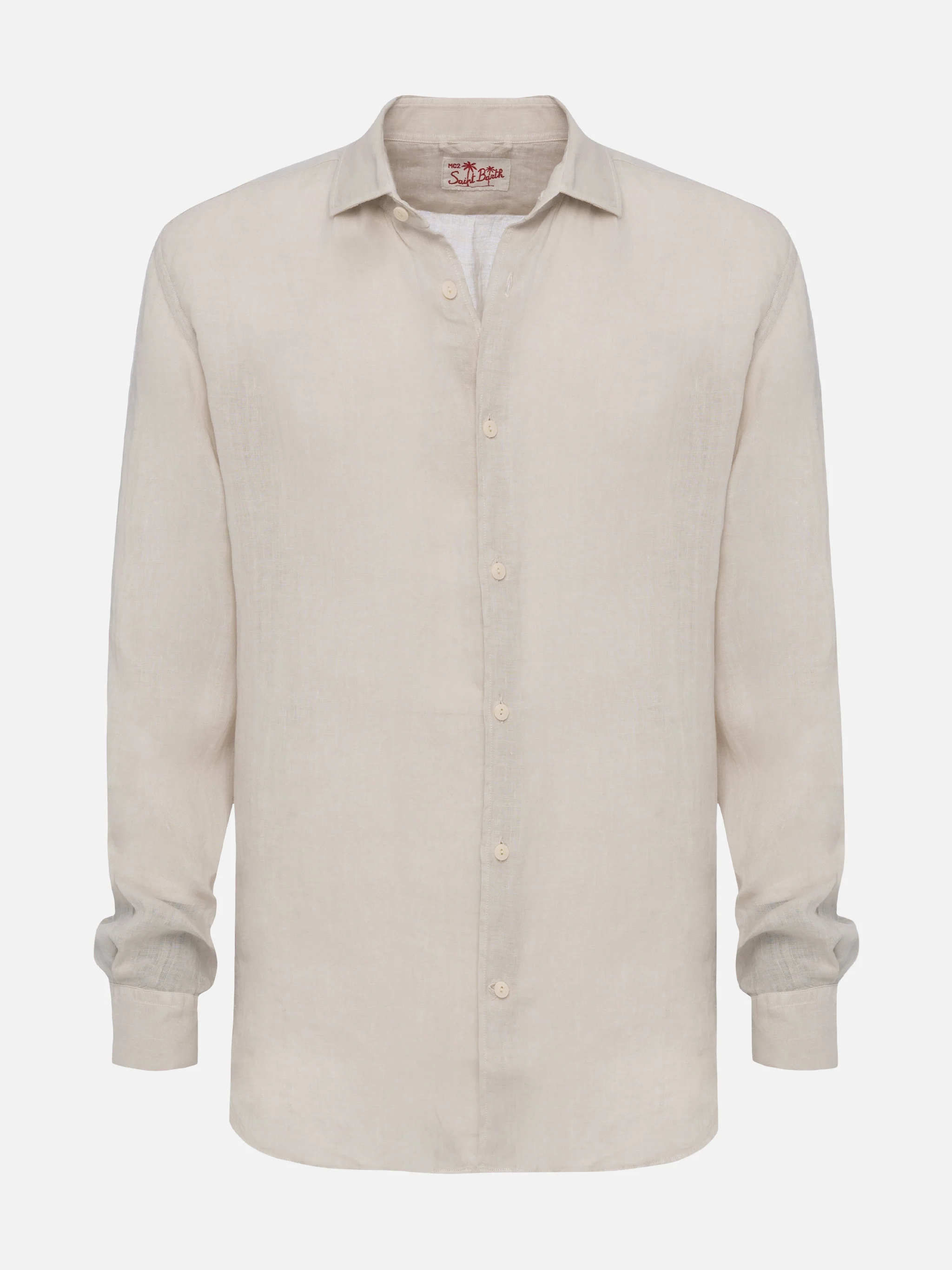 Off-white linen shirt Pamplona - Image 4