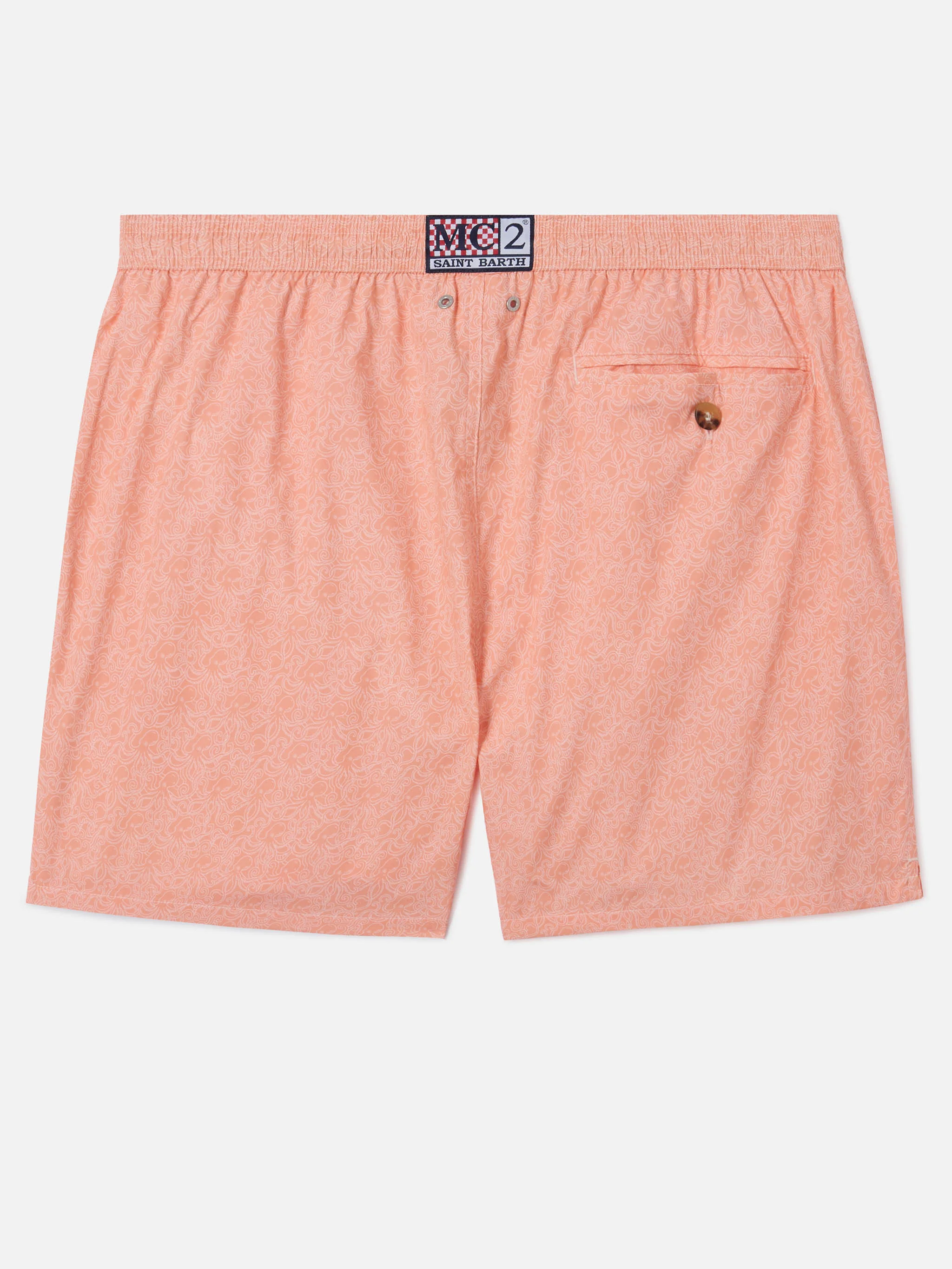 Orange Lighting Micro swim shorts with all-over octopus print - Image 2
