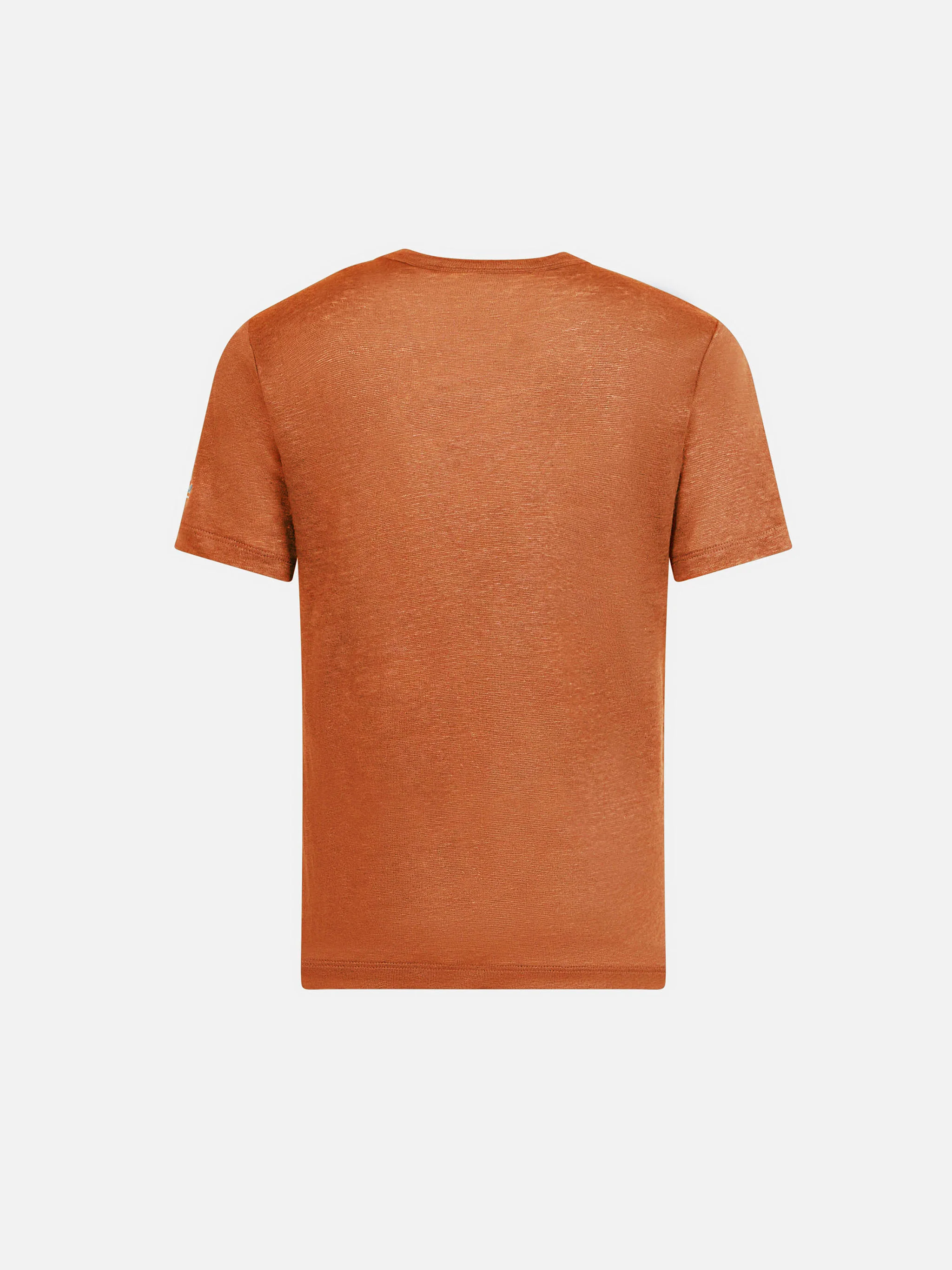Orange linen jersey t-shirt Alex - Image 3