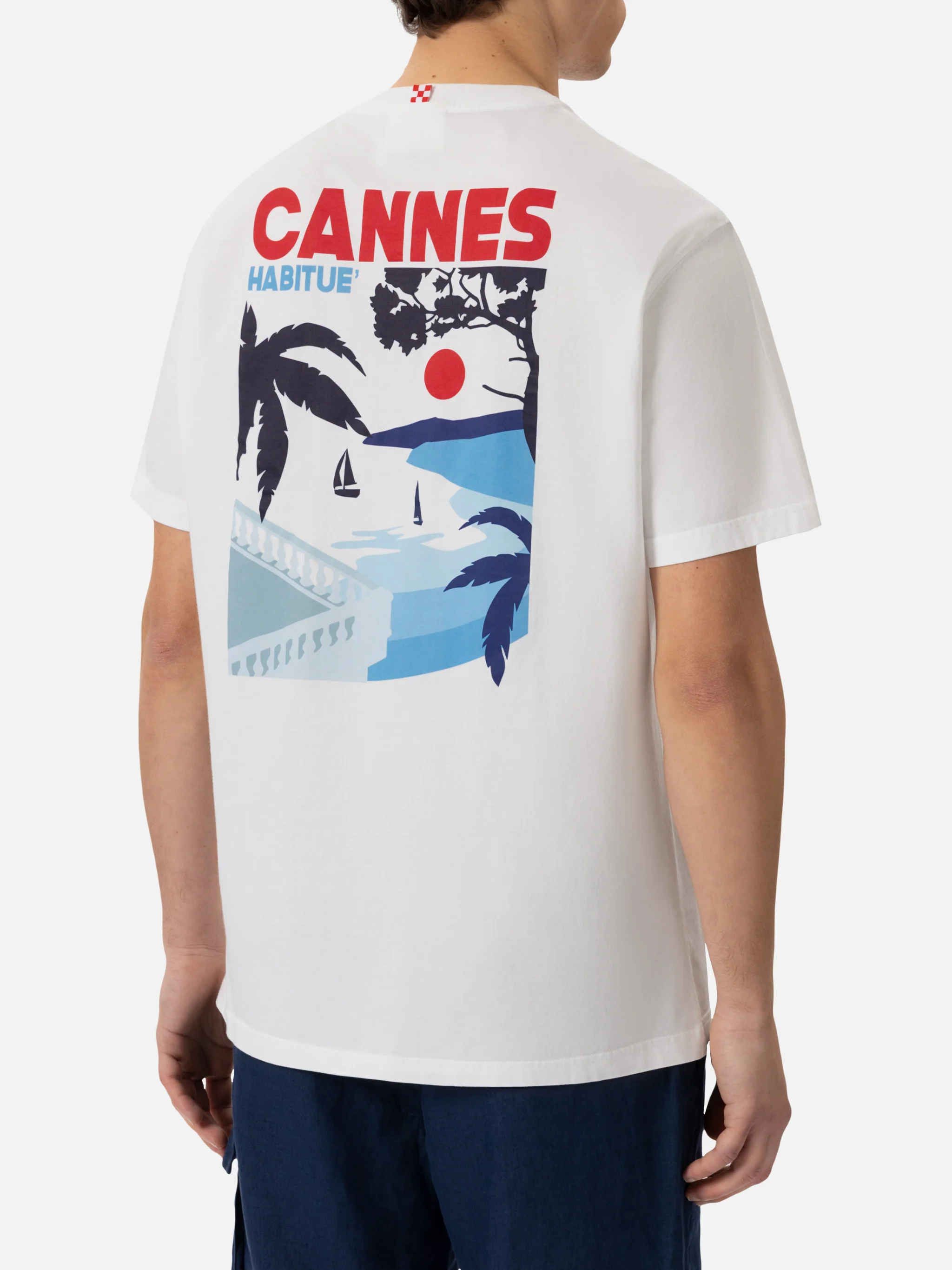 T-shirt with Cannes postcard print - Image 2