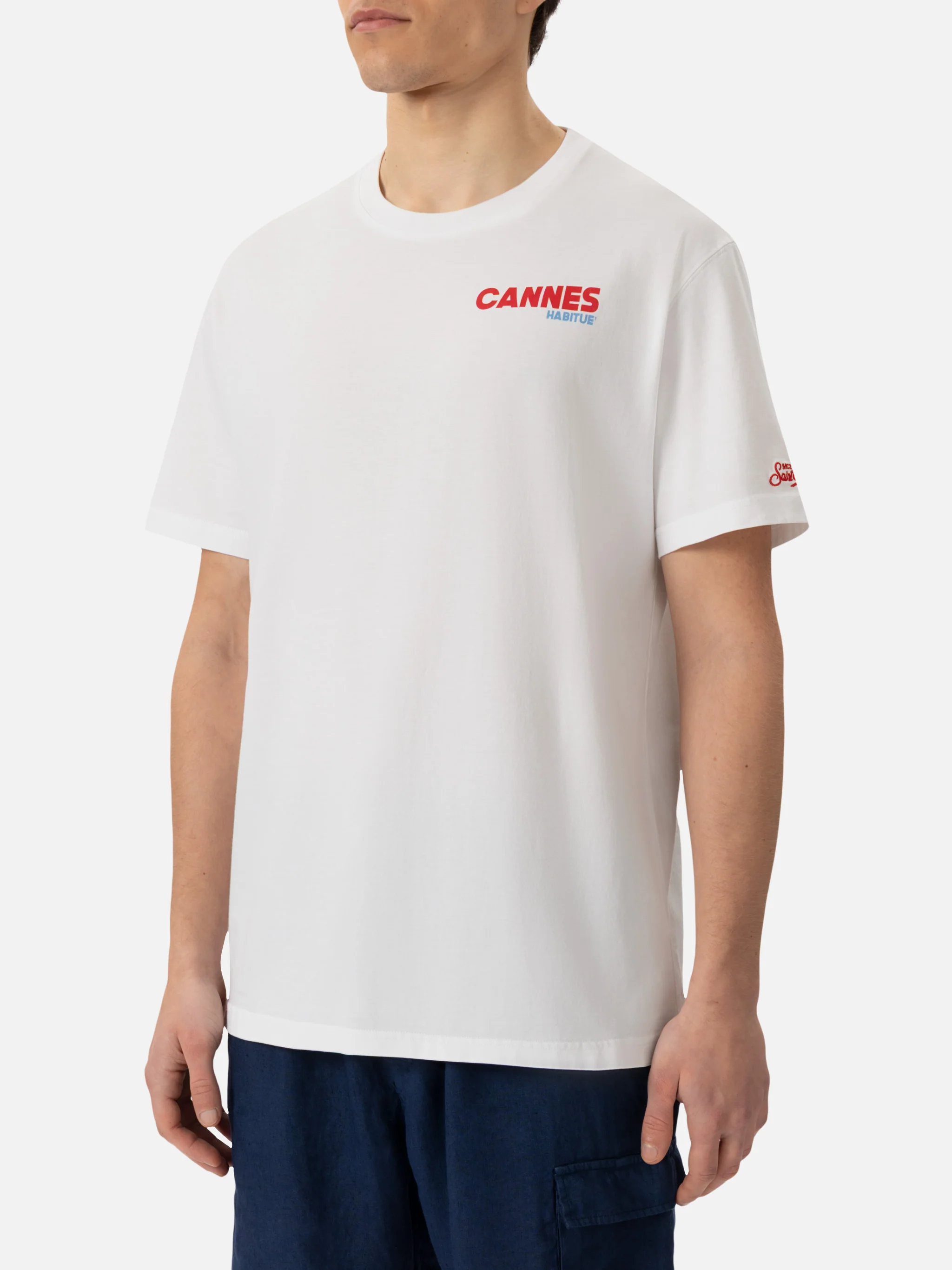 T-shirt with Cannes postcard print - Image 4