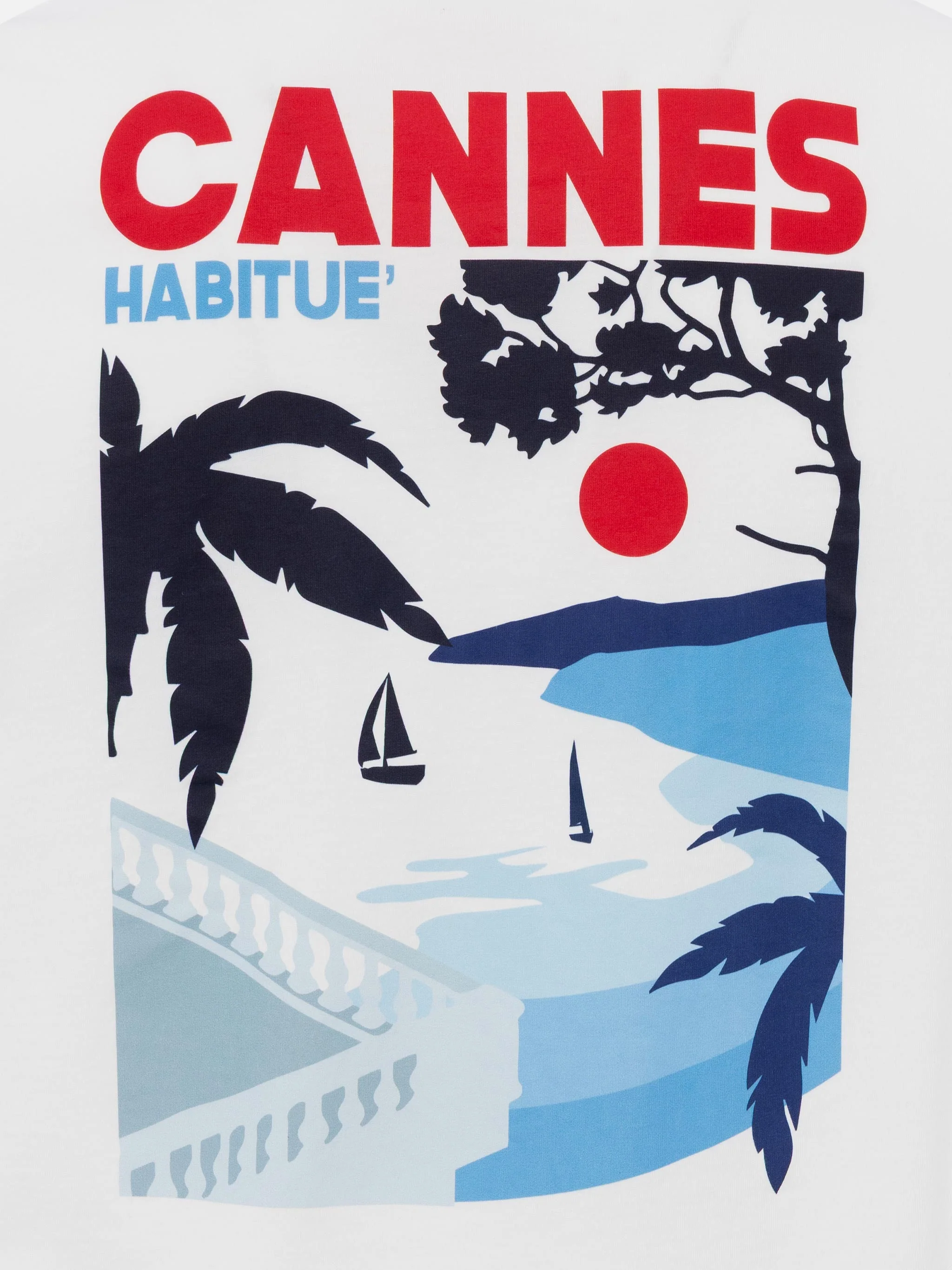 T-shirt with Cannes postcard print - Image 5
