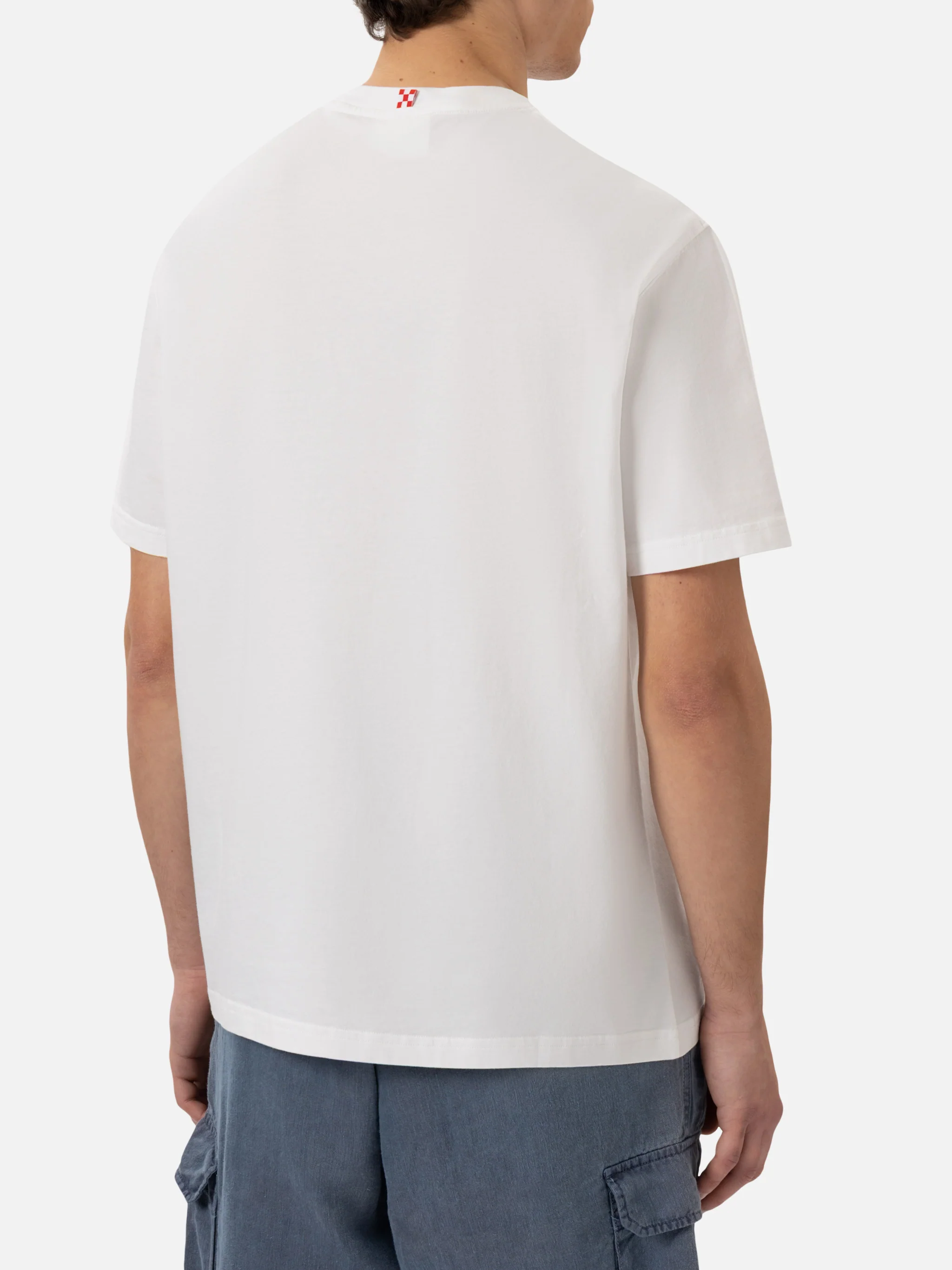 T-shirt with gin tonic social club embroidery - Image 4