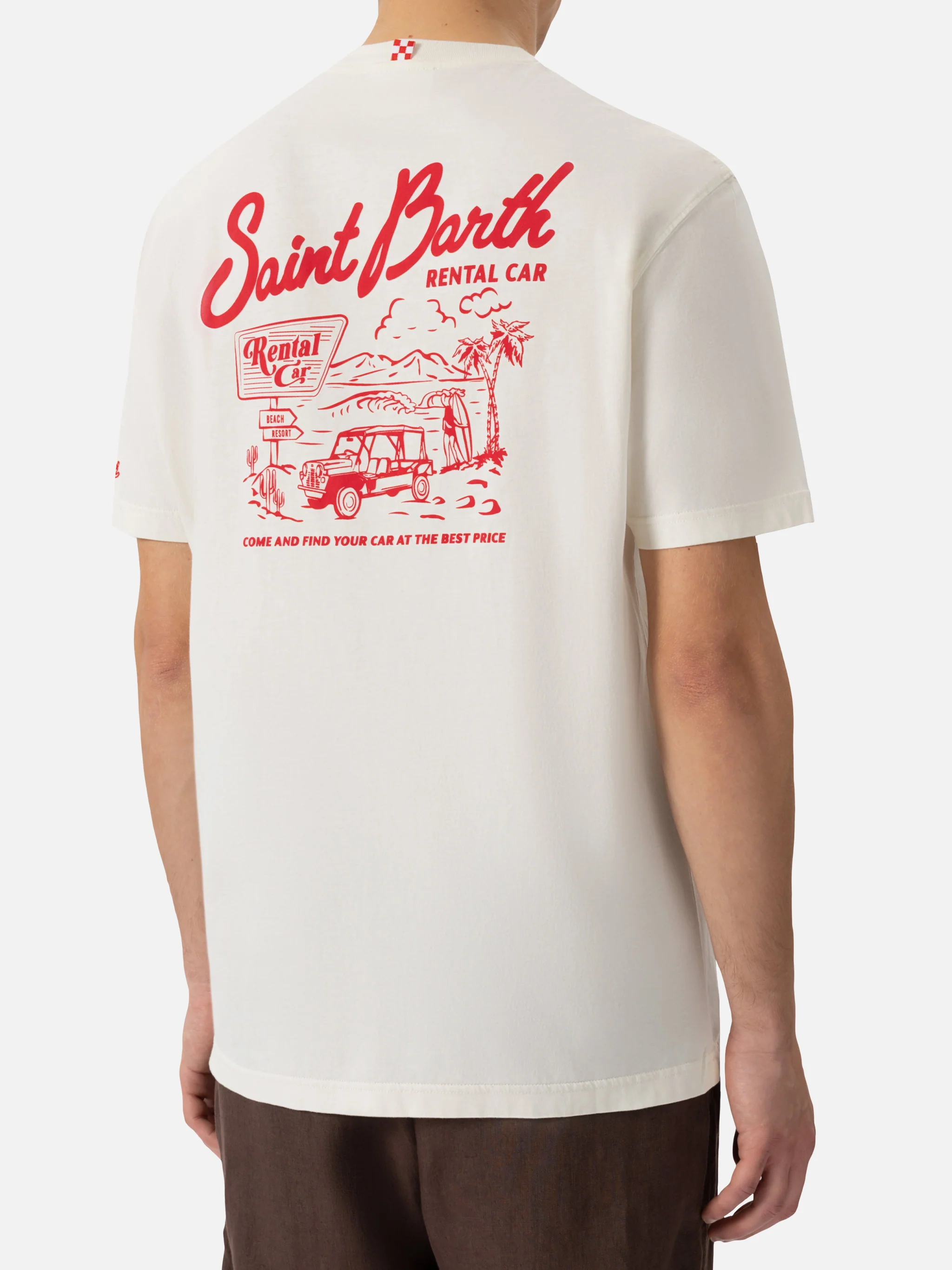 T-shirt with rental car print - Image 2