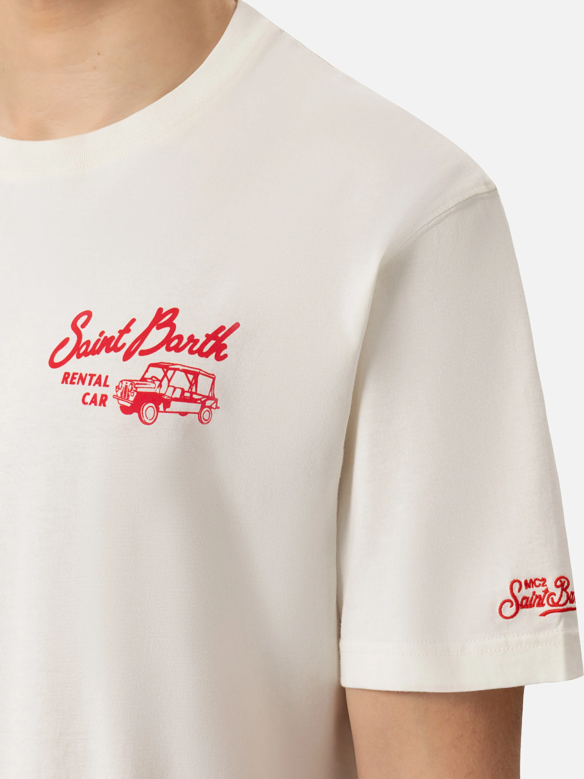 T-shirt with rental car print - Image 3