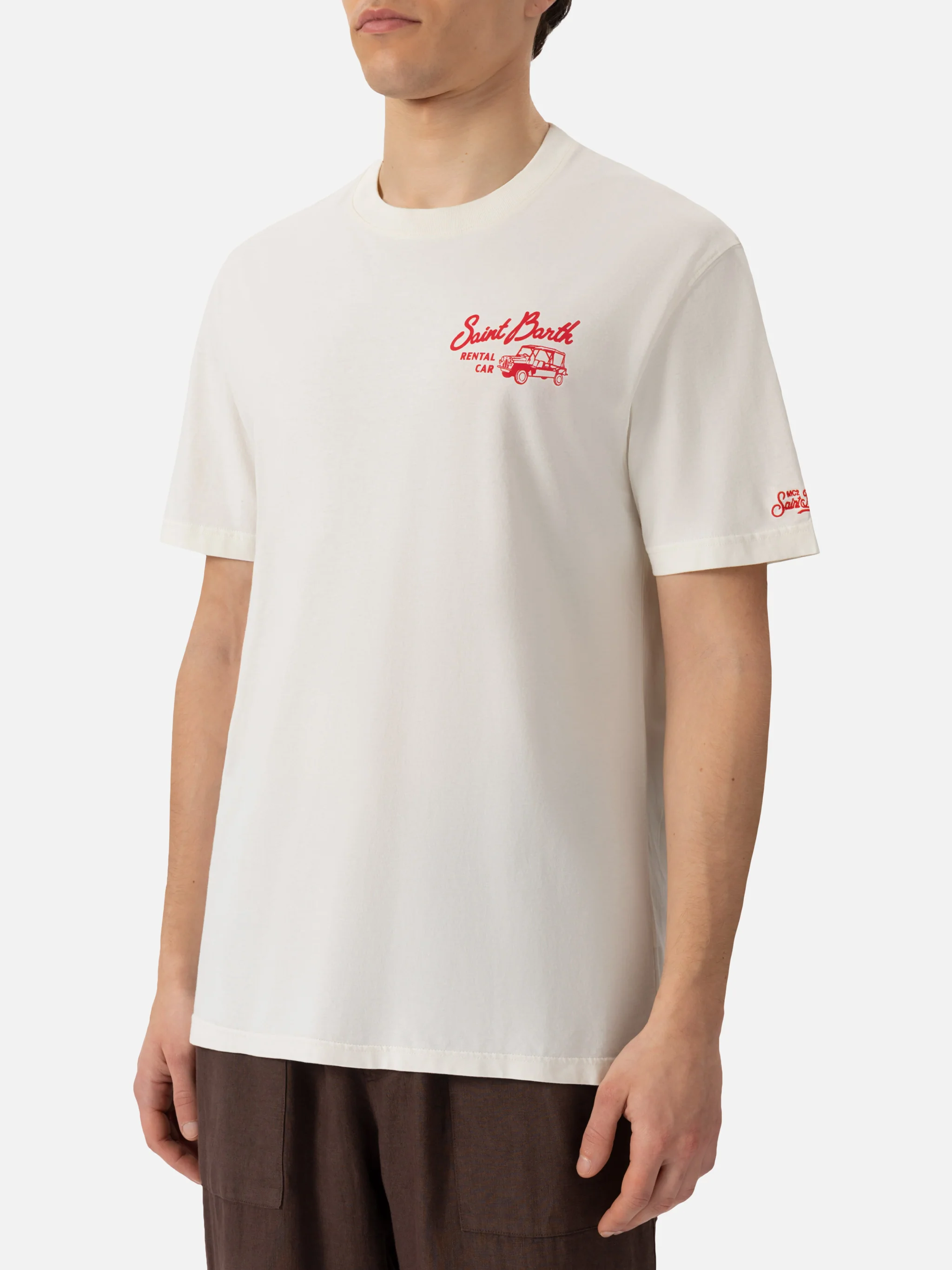 T-shirt with rental car print - Image 4