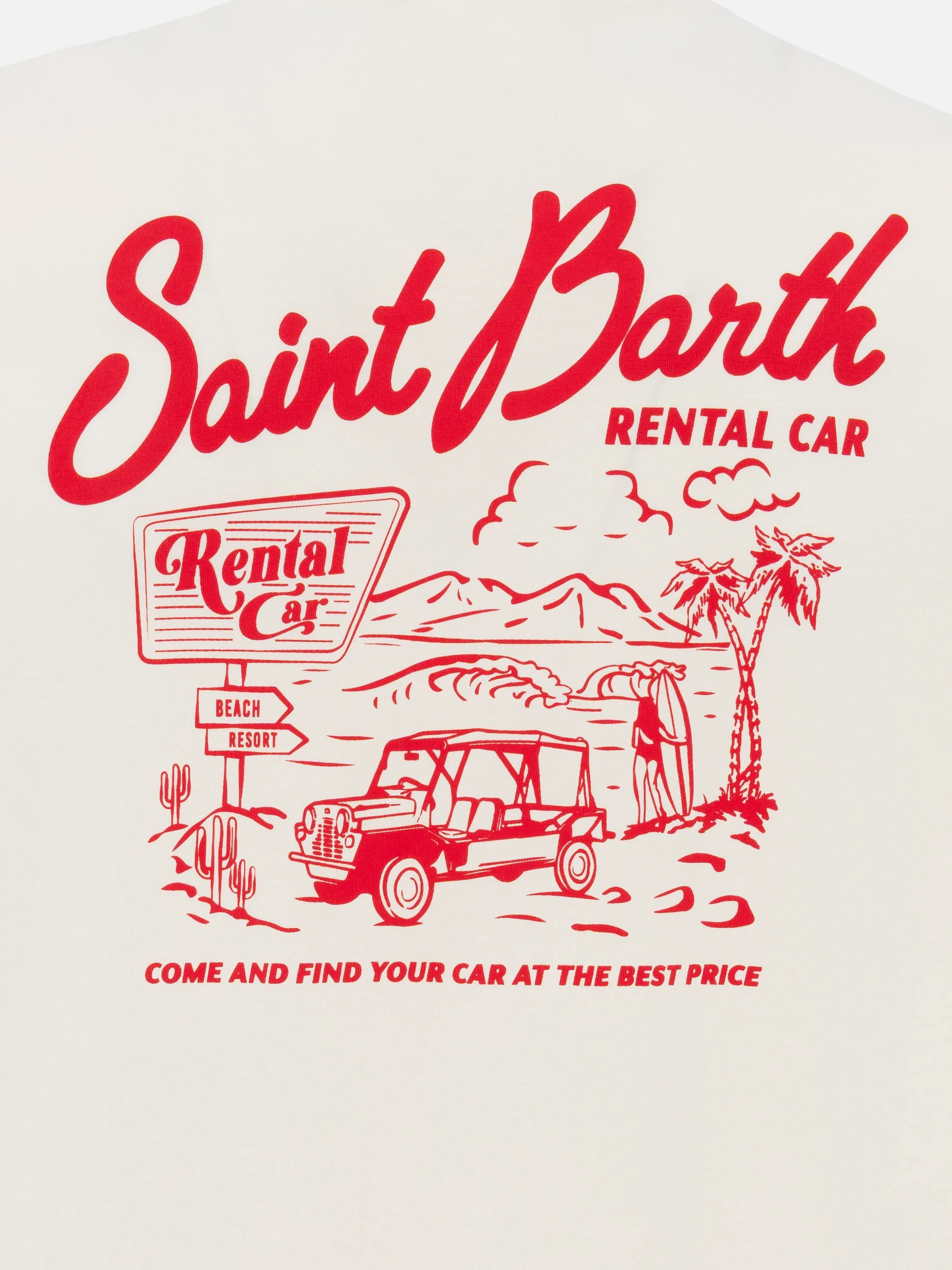T-shirt with rental car print - Image 5