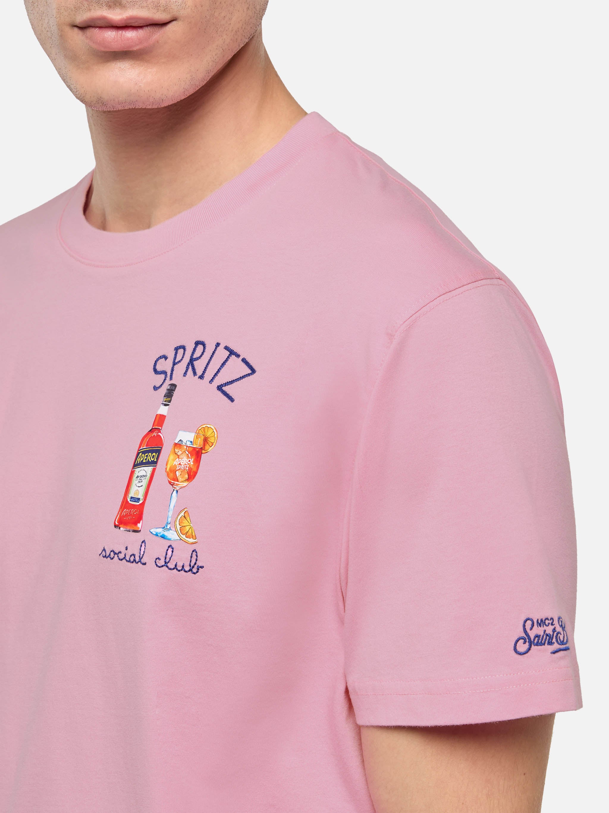 T-shirt with Spritz social club embroidery | Special Edition - Image 2