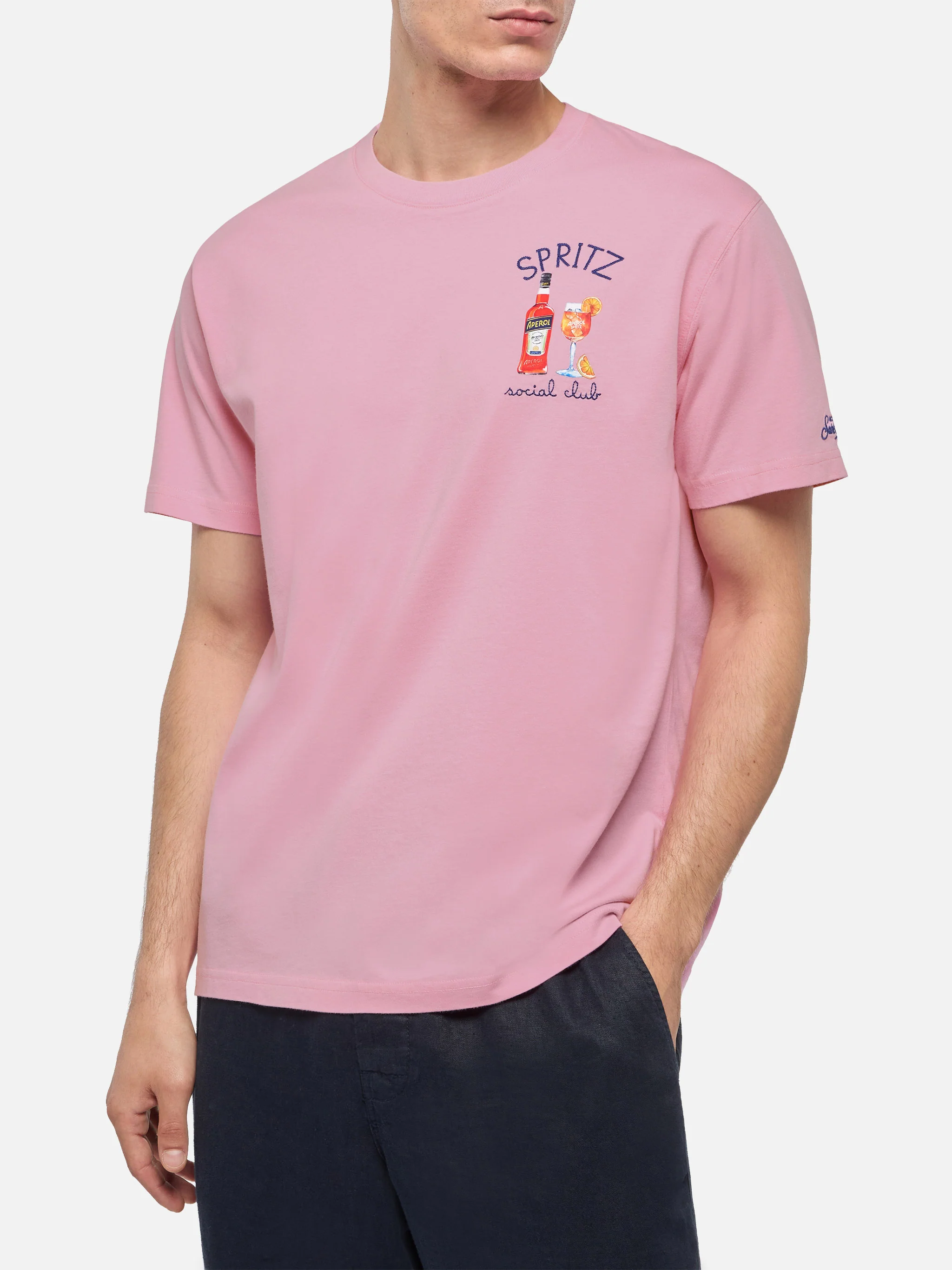 T-shirt with Spritz social club embroidery | Special Edition - Image 3