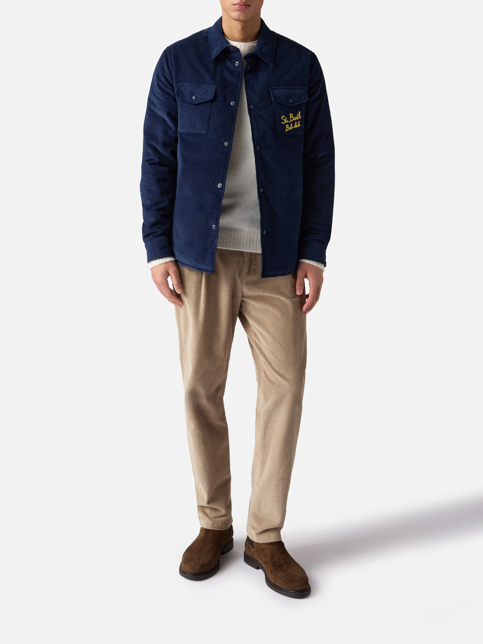 Overshirt Chalet with pocket and St. Barth Bob Club embroidery - Image 2