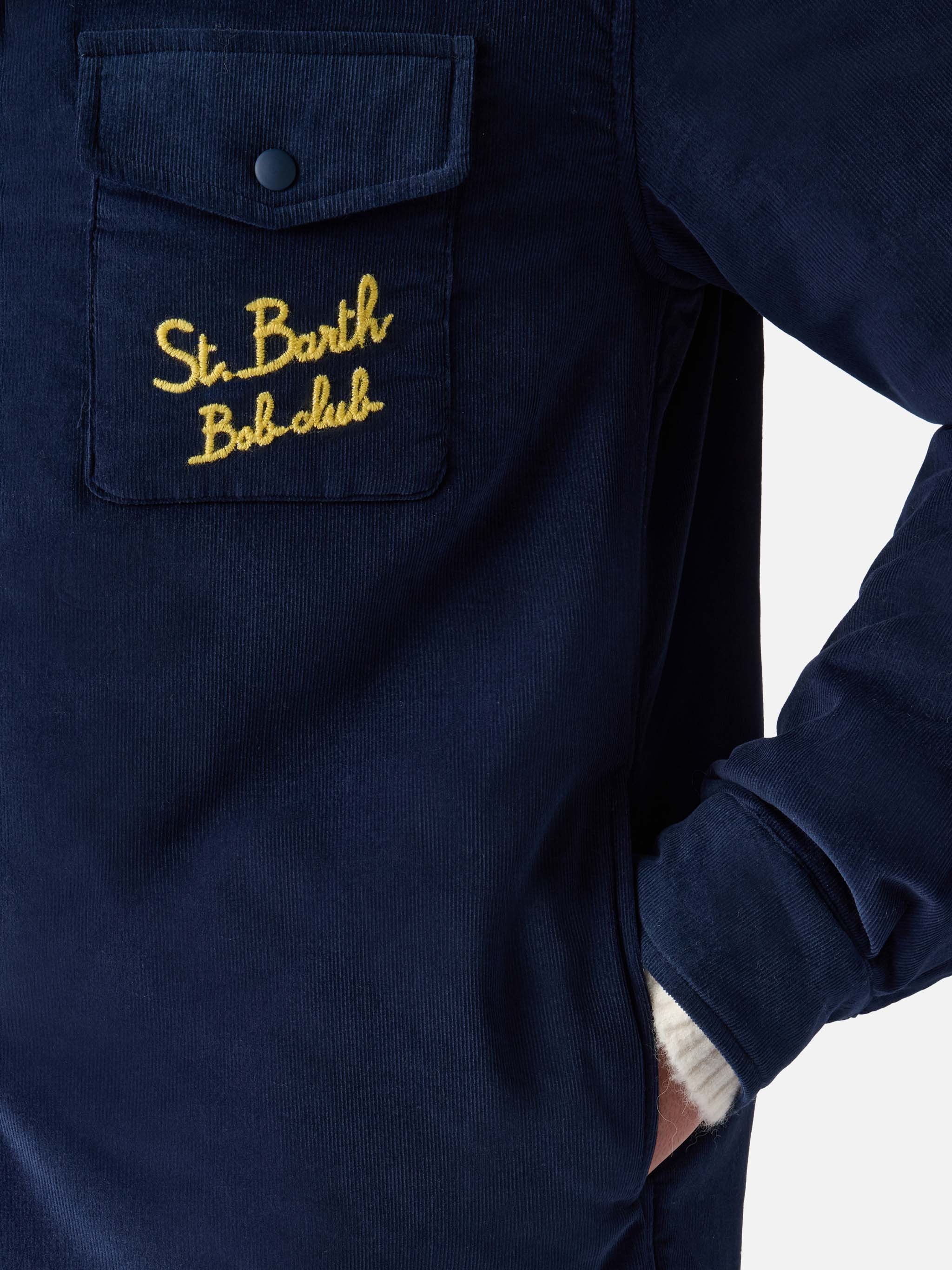 Overshirt Chalet with pocket and St. Barth Bob Club embroidery - Image 5