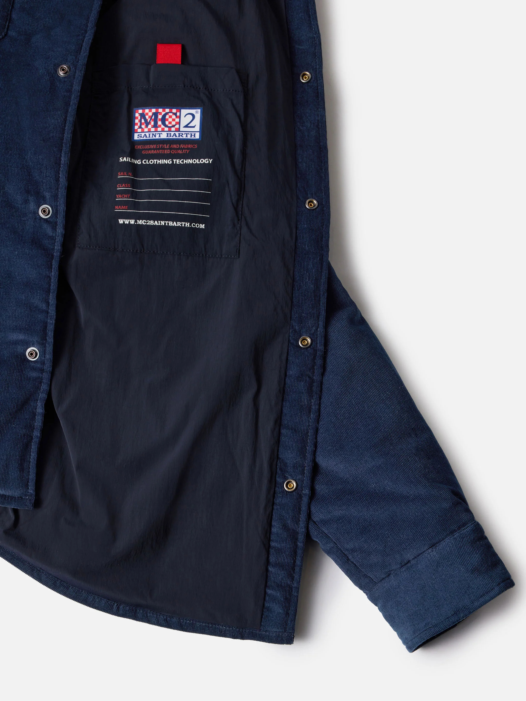 Overshirt Chalet with pocket and St. Barth Bob Club embroidery - Image 6