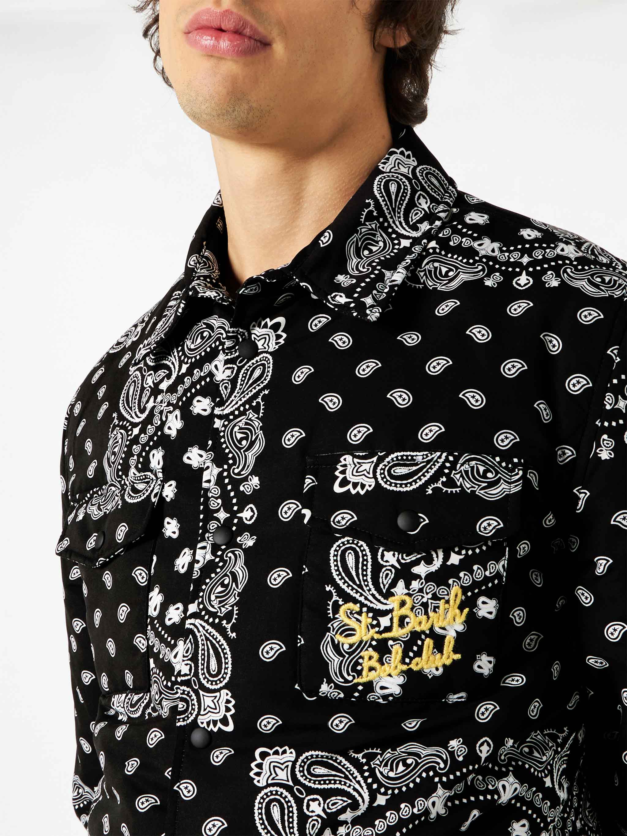 Overshirt Chalet with pocket and St. Barth Bob Club embroidery - Image 2