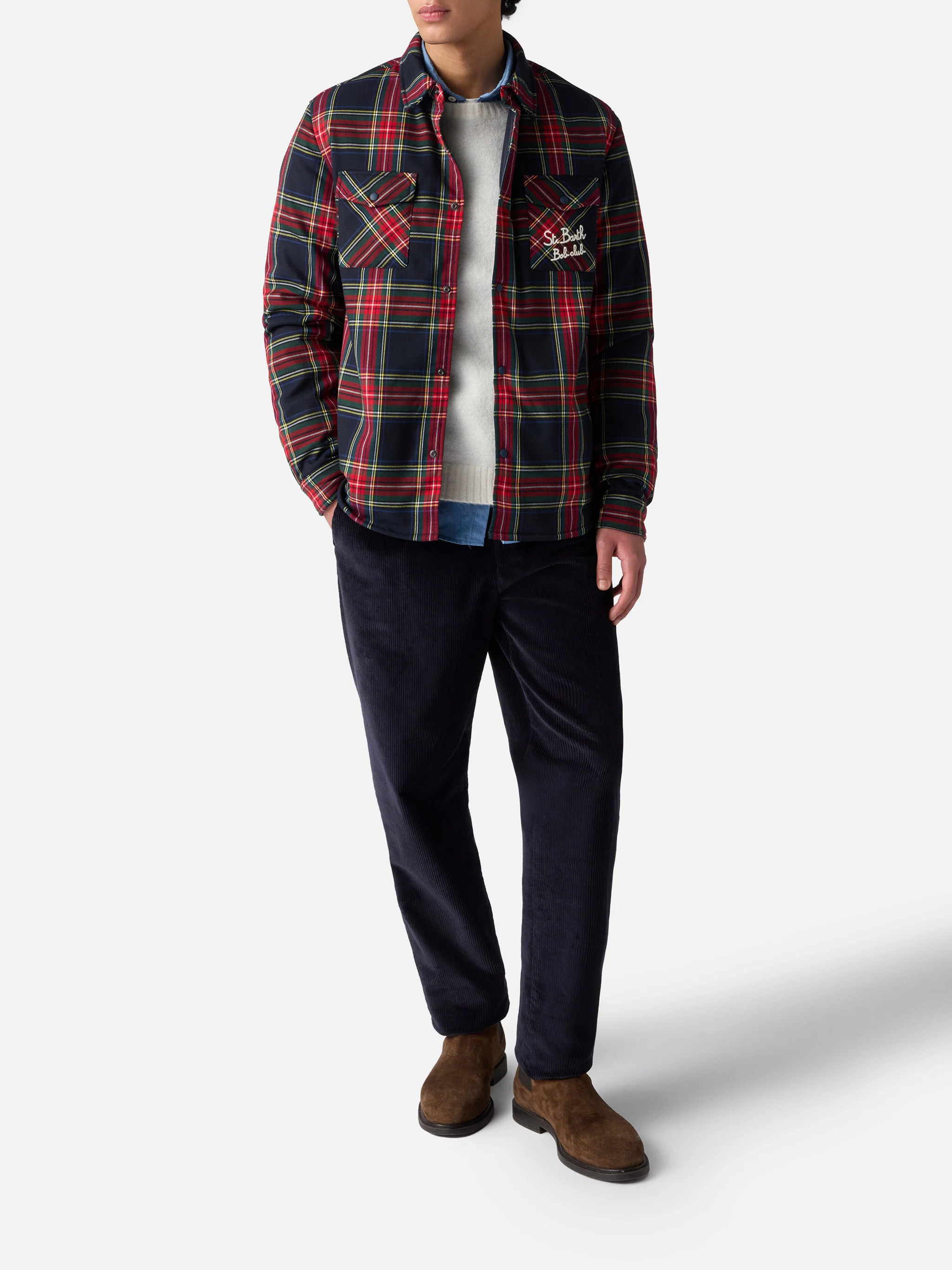 Overshirt Chalet with pocket and St. Barth Bob Club embroidery - Image 2
