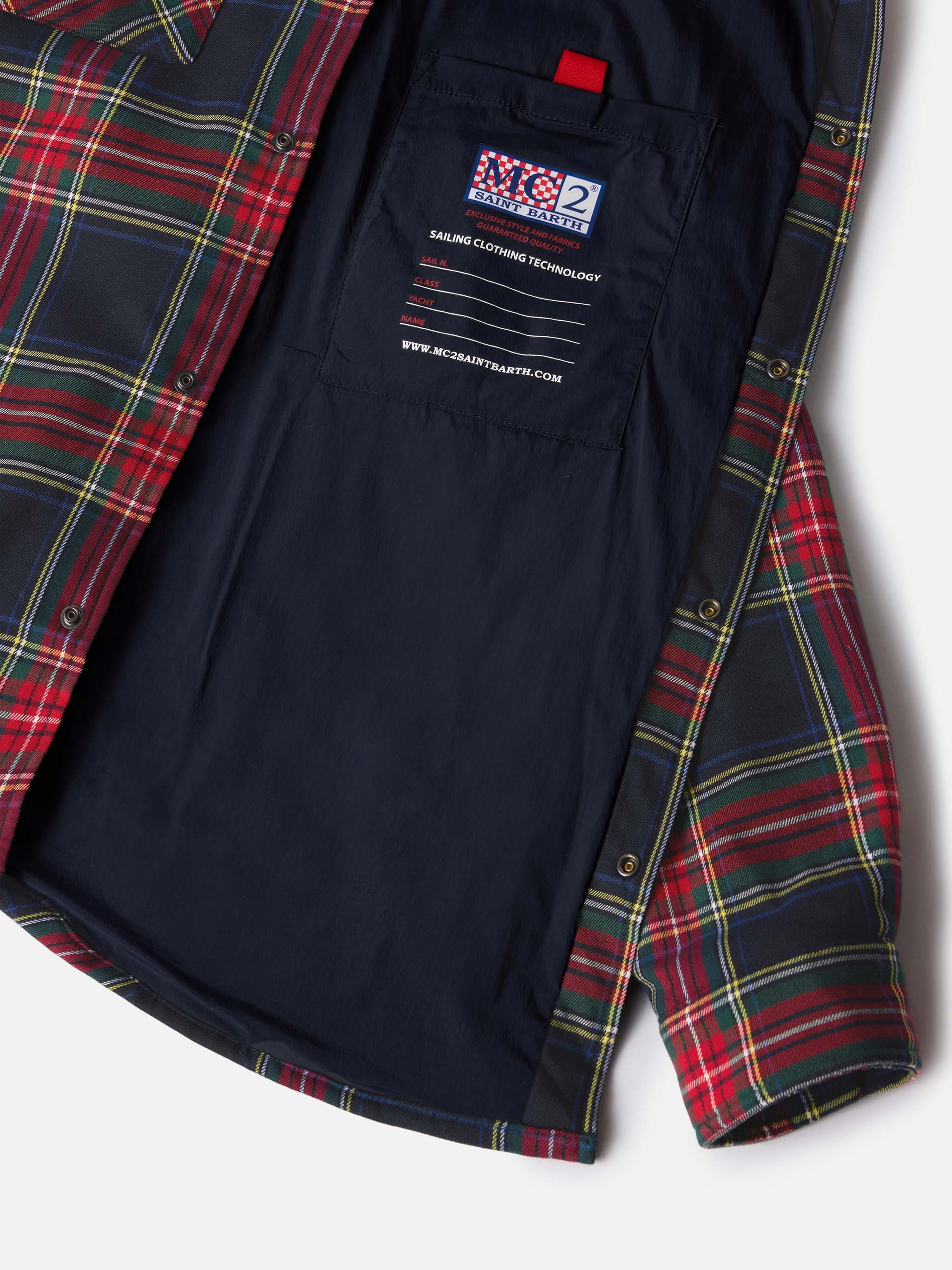Overshirt Chalet with pocket and St. Barth Bob Club embroidery - Image 6